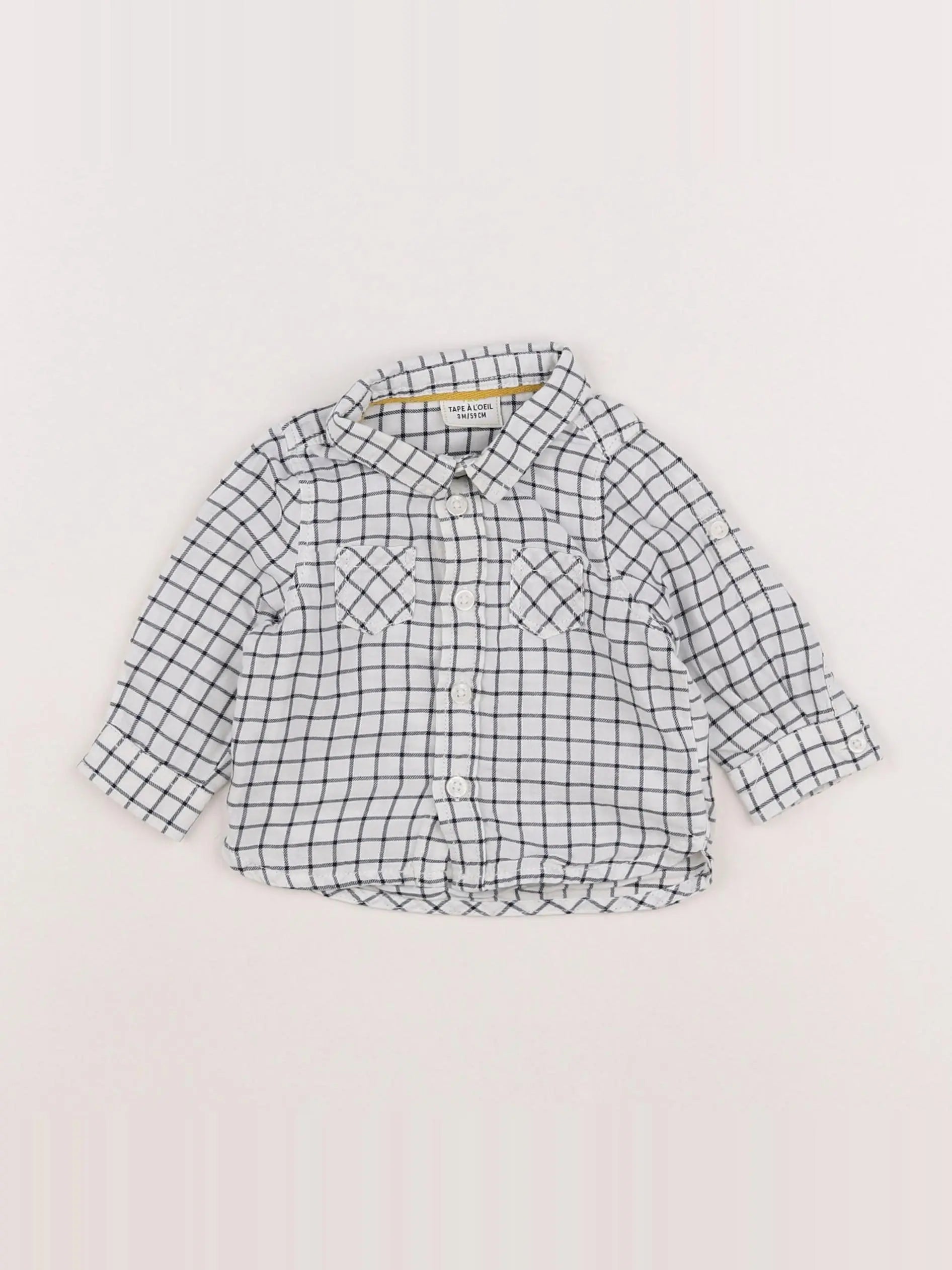 Tape à l'oeil - chemise blanc - 3 mois