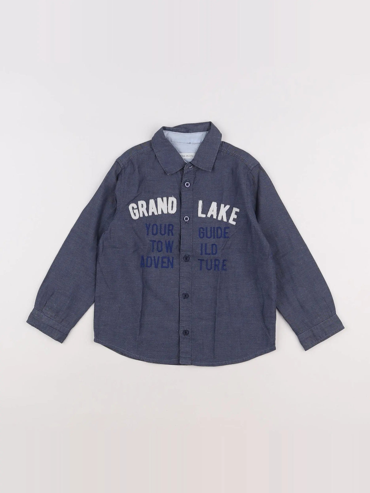 Okaidi - chemise bleu - 4 ans