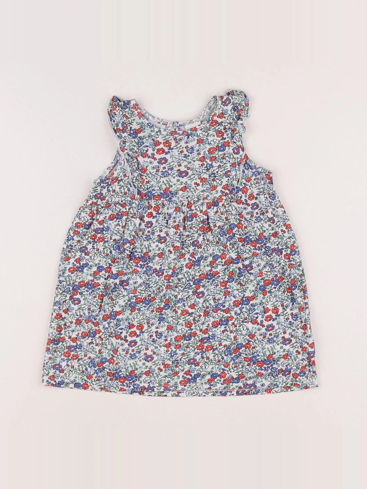 H&M - robe bleu - 12/18 mois
