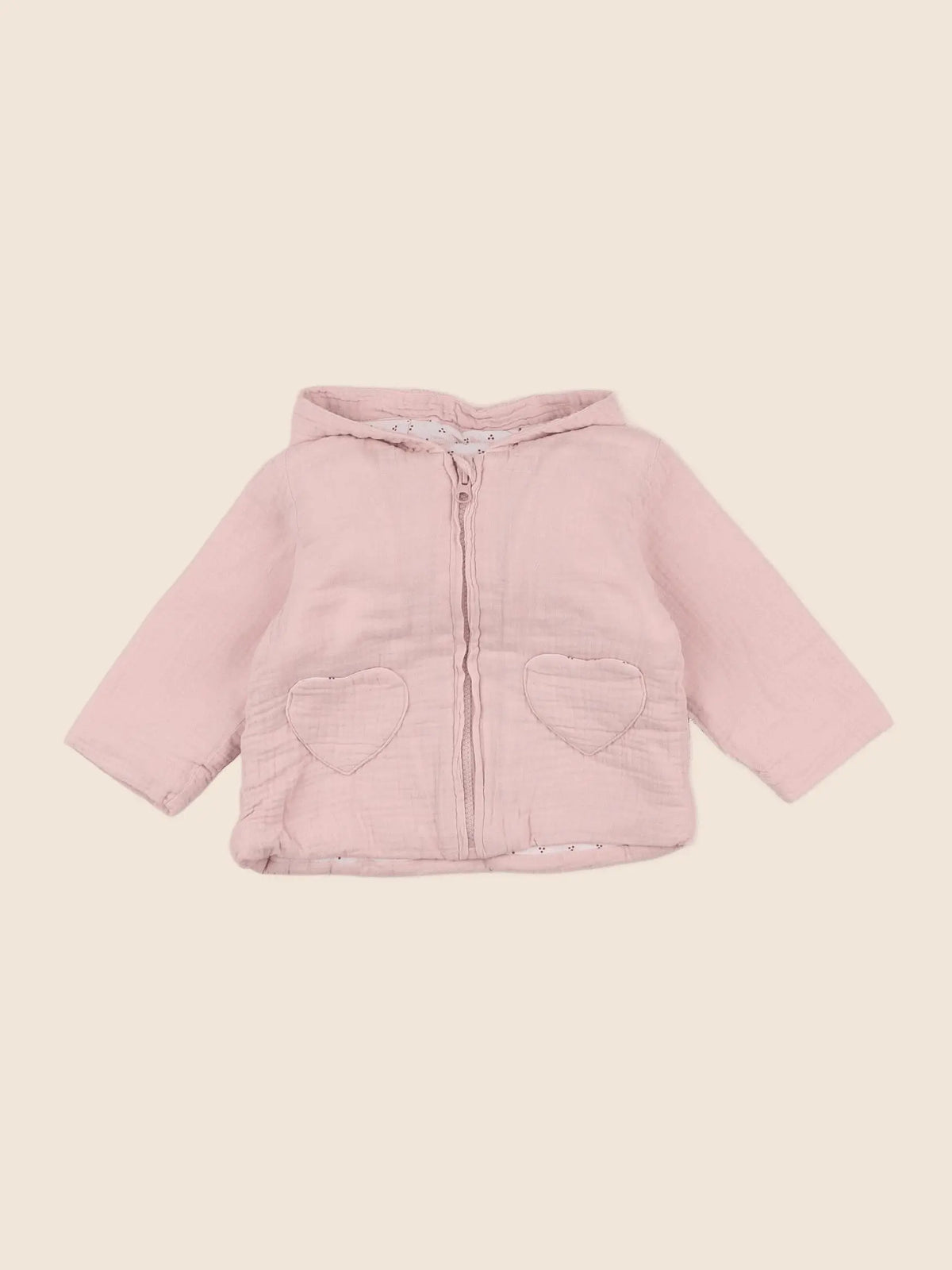 Vertbaudet - veste rose - 9 mois