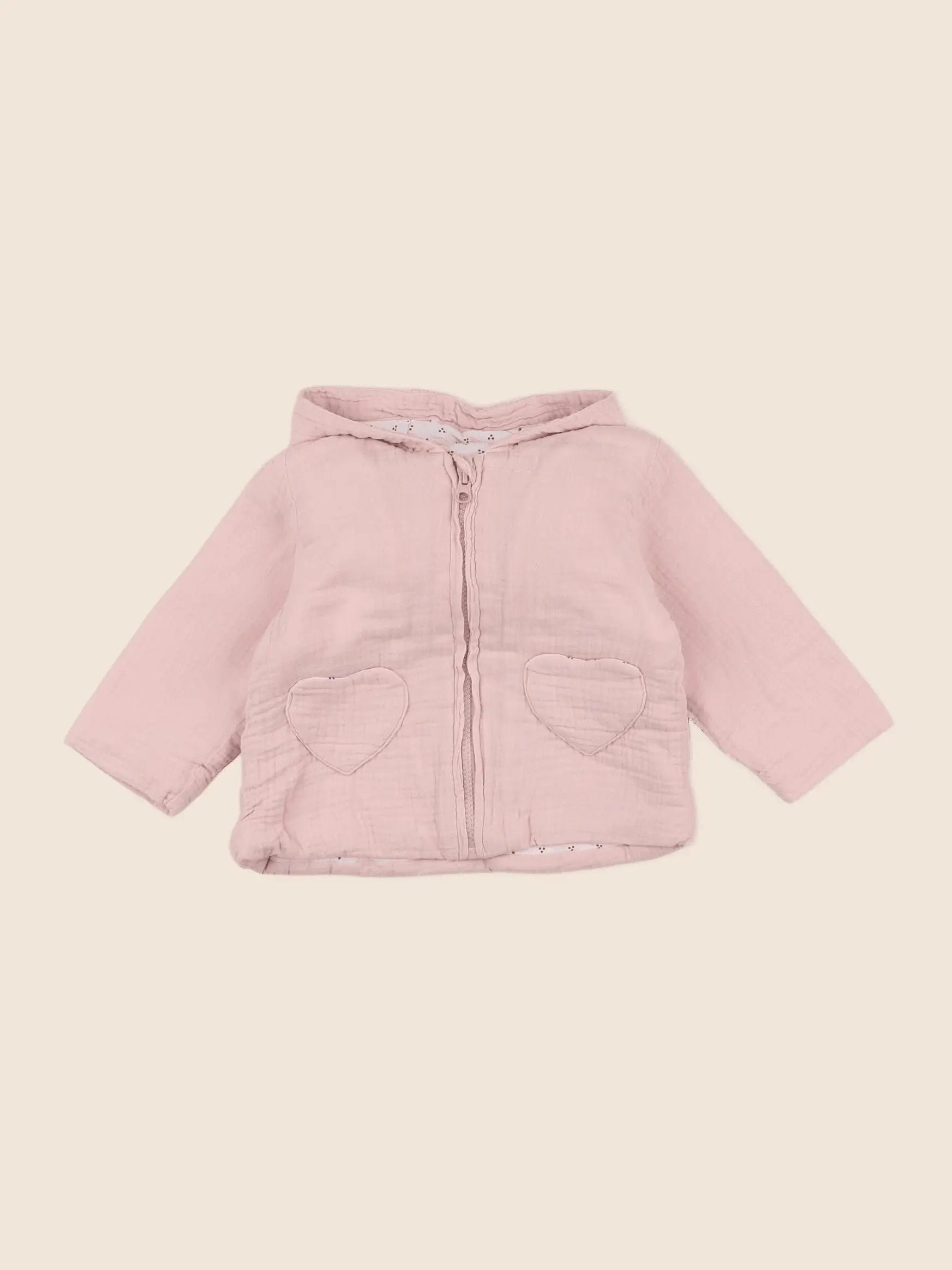 Vertbaudet - veste rose - 9 mois