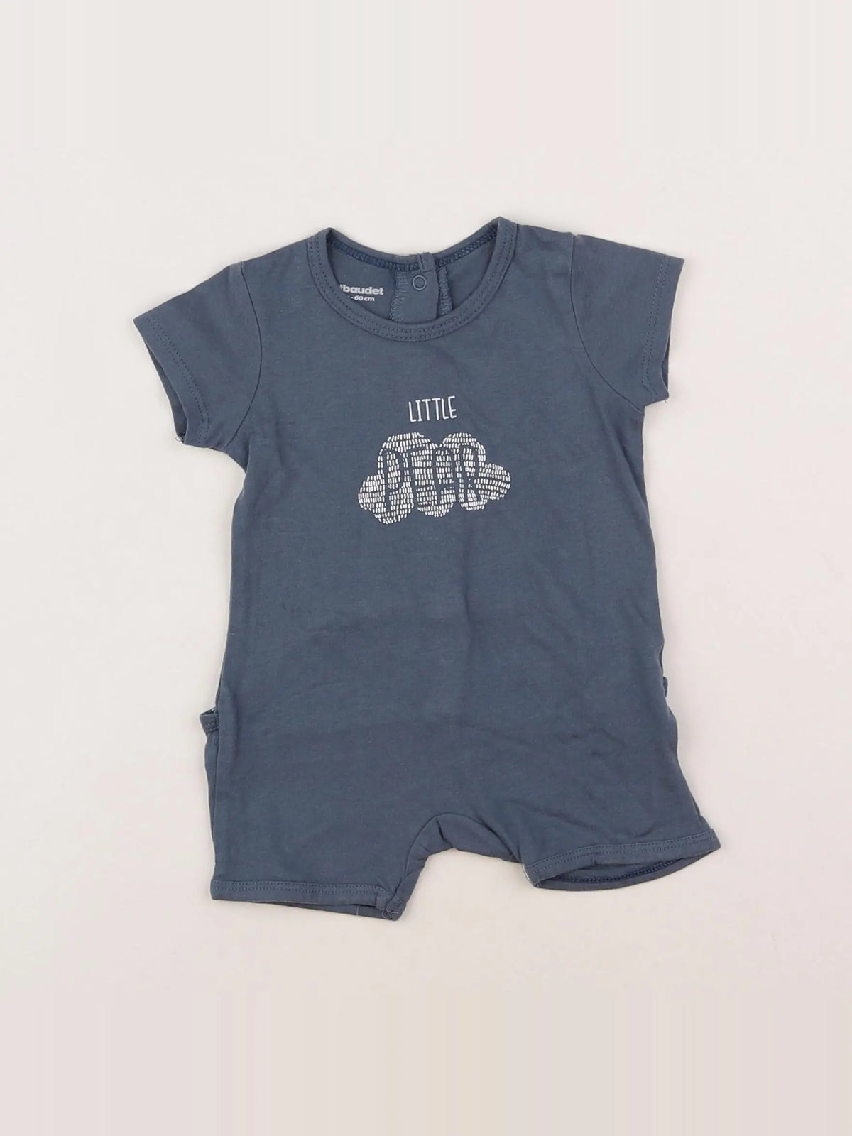 Vertbaudet - pyjama coton bleu - 3 mois