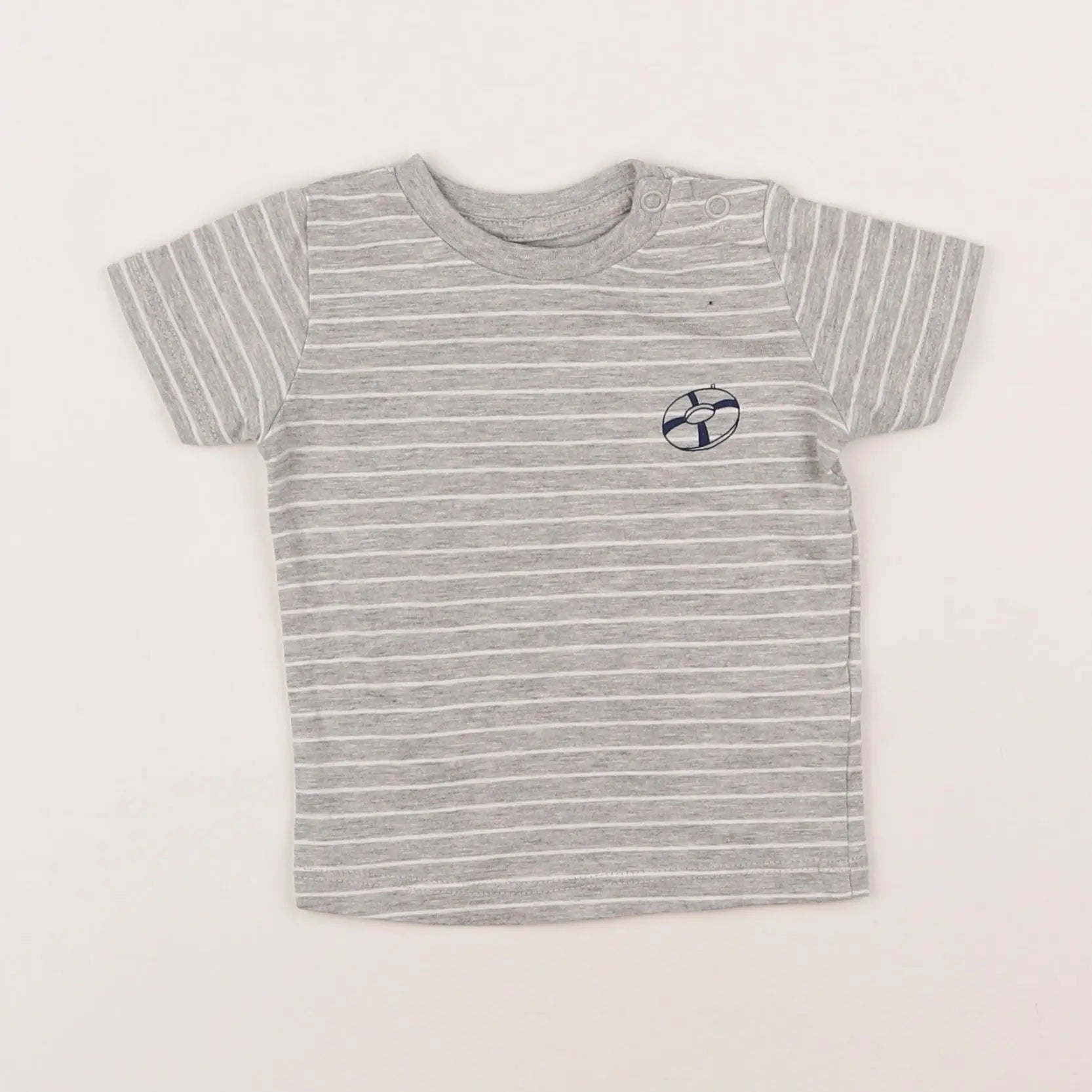 Vertbaudet - tee-shirt gris - 3 mois