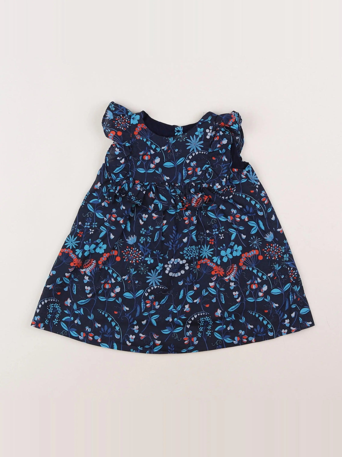 Jacadi - robe bleu - 12 mois