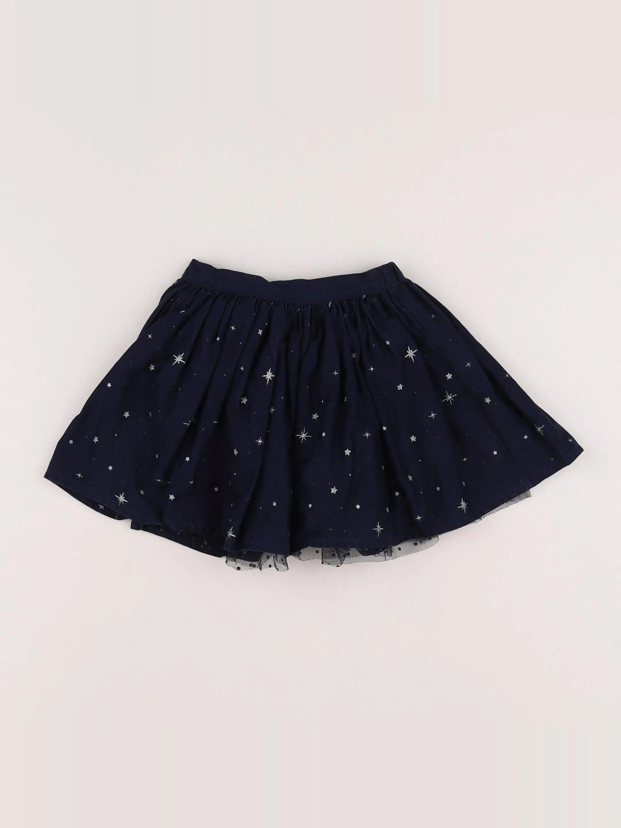 Vertbaudet - jupe réversible bleu - 2 ans