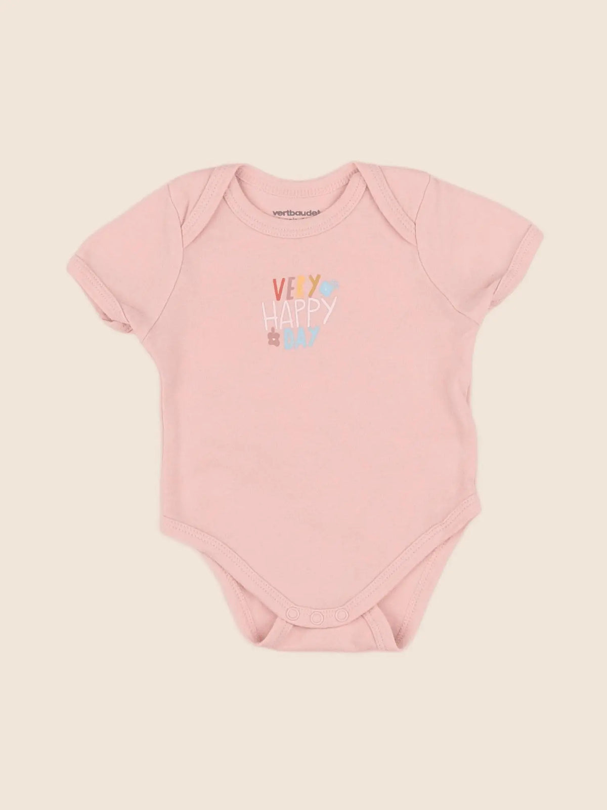 Vertbaudet - body rose - 3 mois