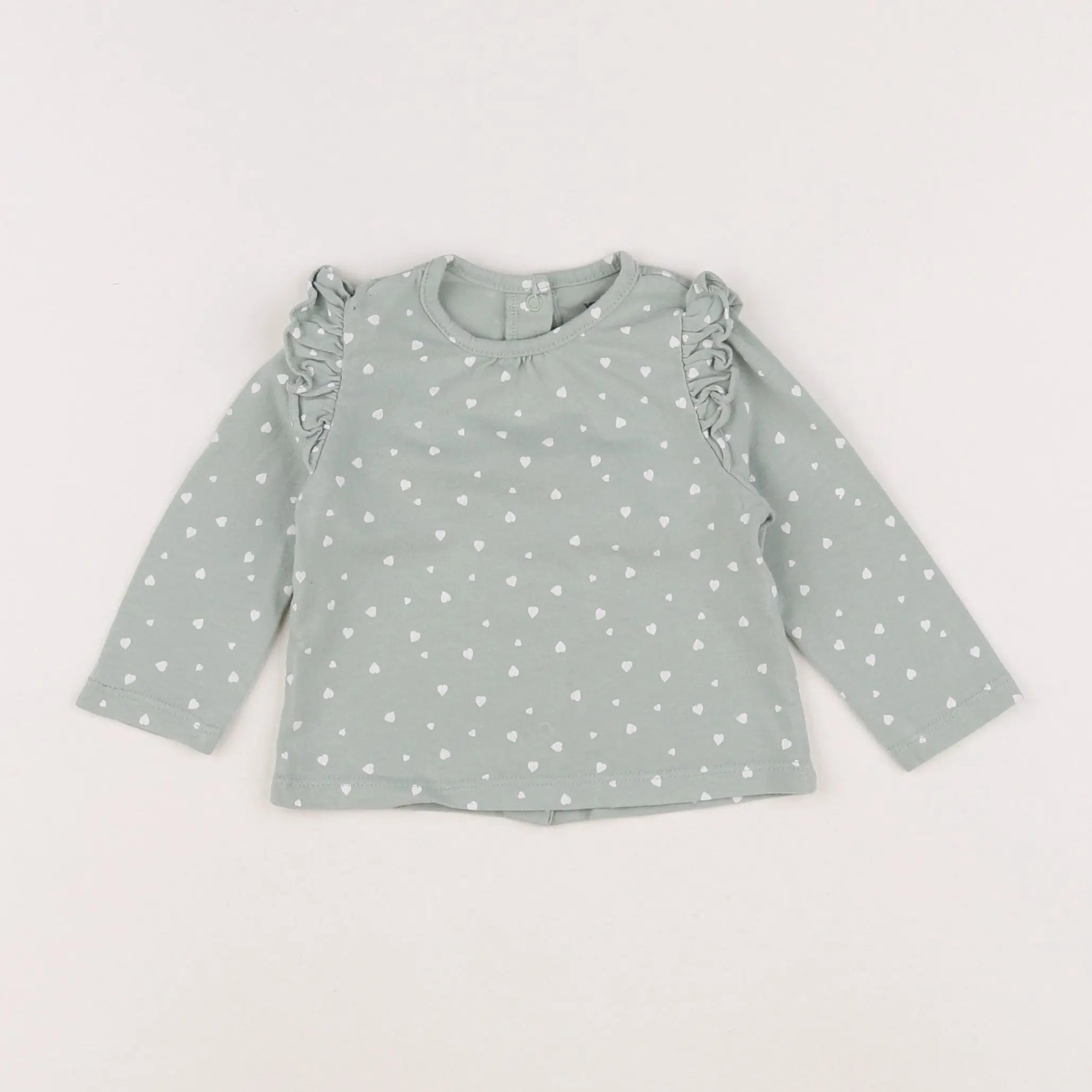 Vertbaudet - tee-shirt vert - 6 mois