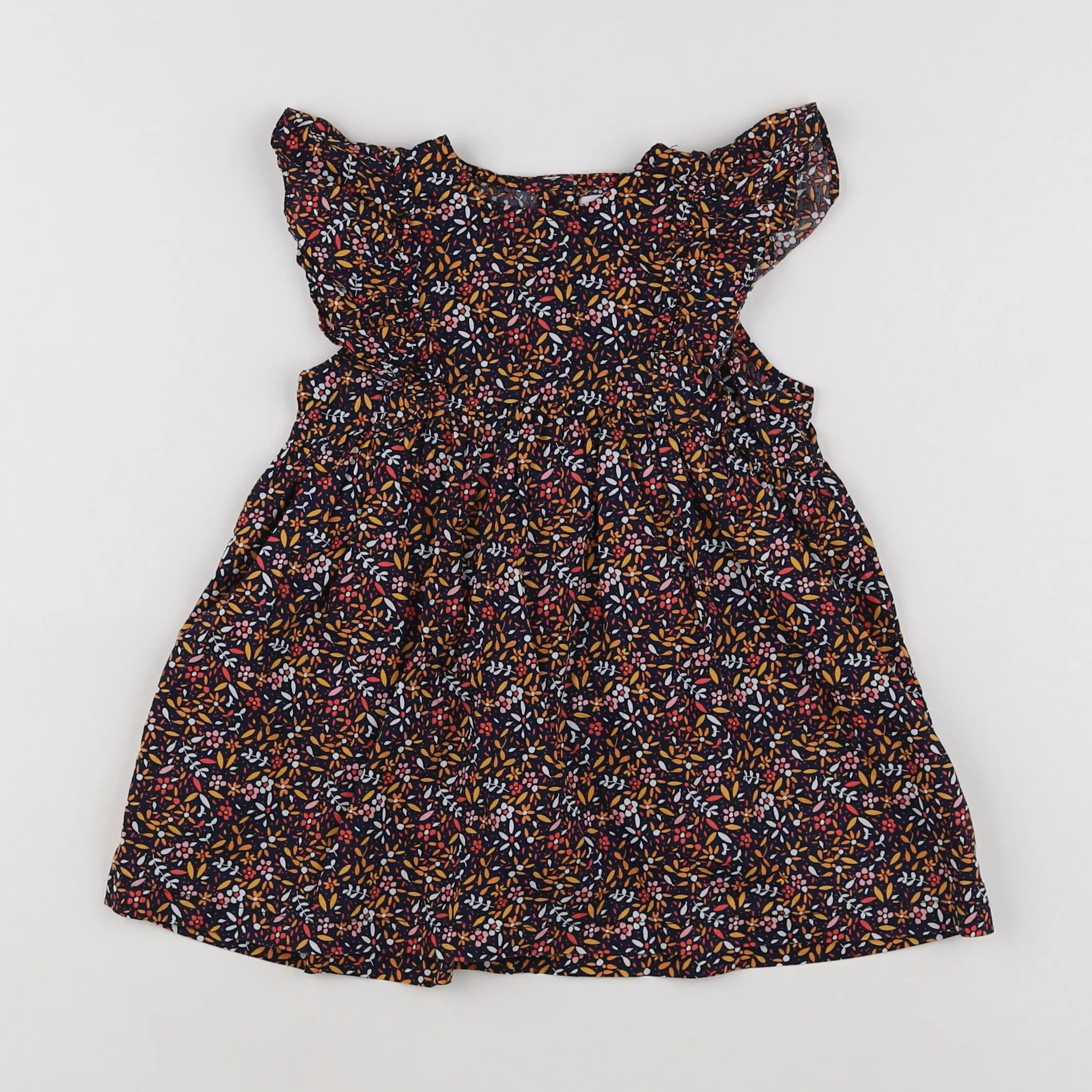 Vertbaudet - robe multicolore - 18 mois