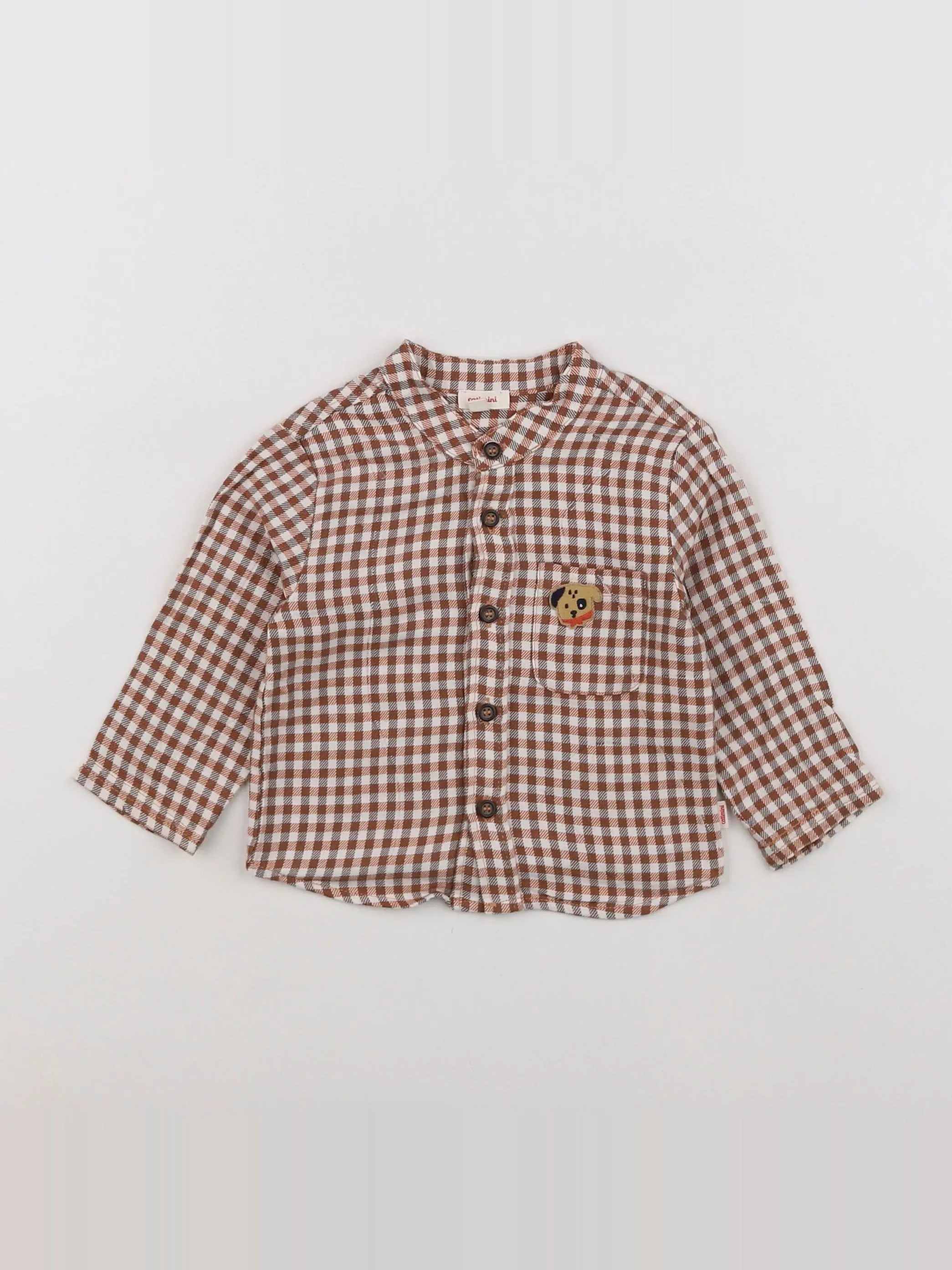 Catimini - chemise marron - 9 mois