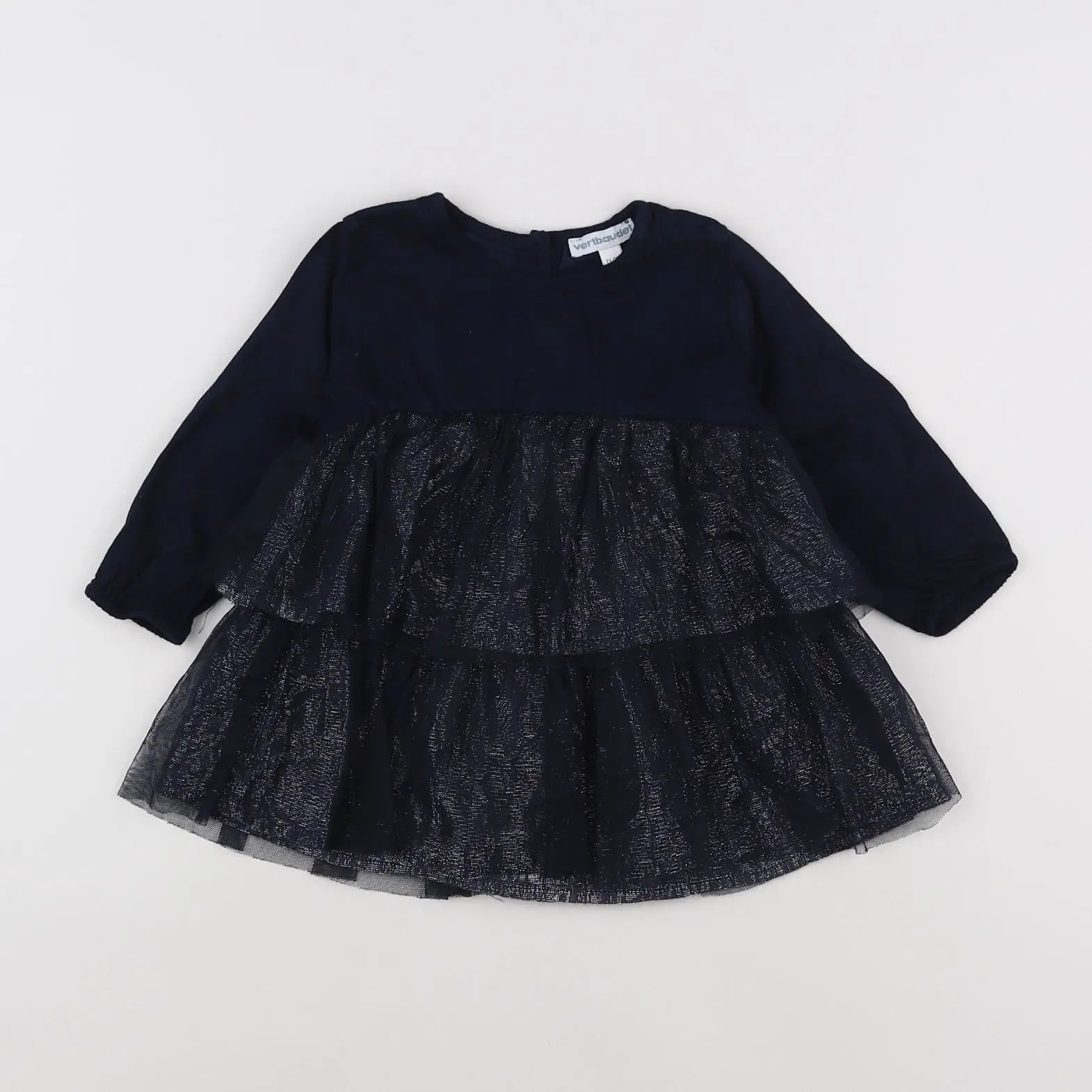 Vertbaudet - robe bleu - 9 mois