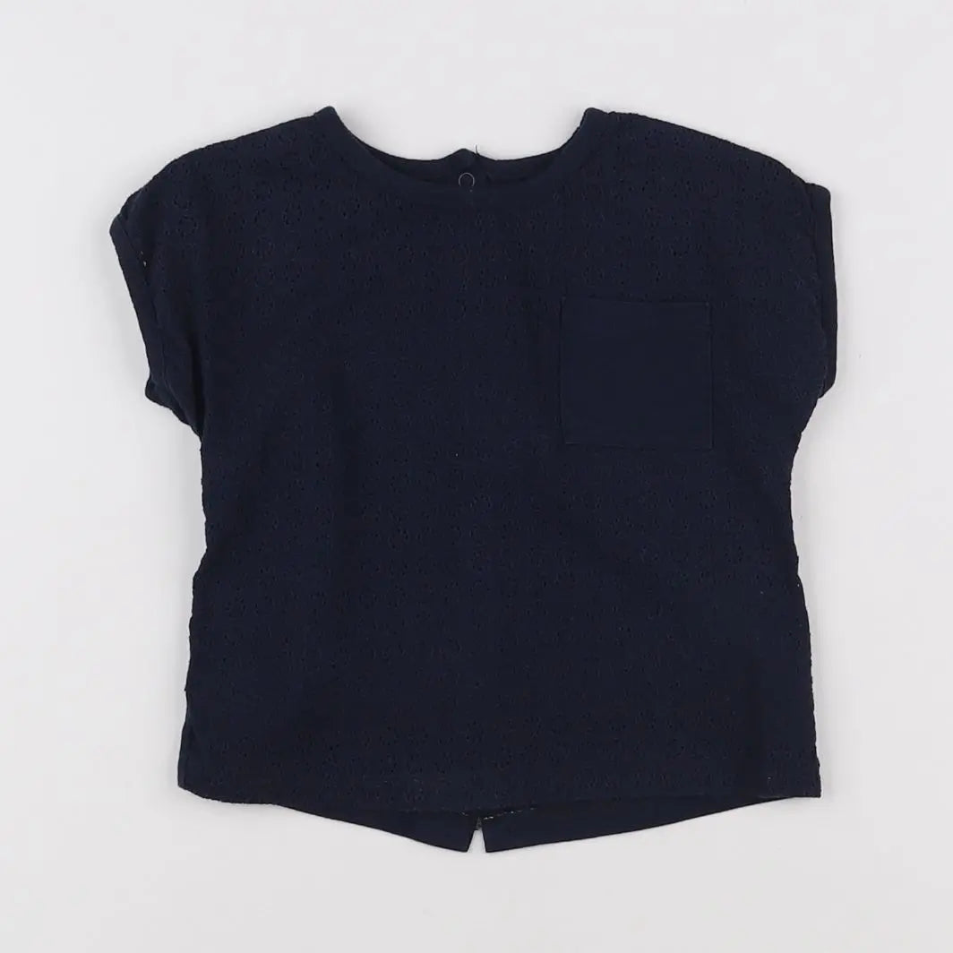 Vertbaudet - tee-shirt bleu - 9 mois