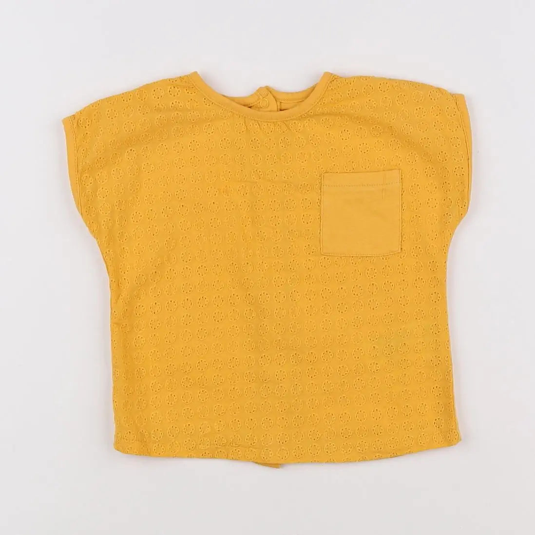 Vertbaudet - tee-shirt jaune - 9 mois