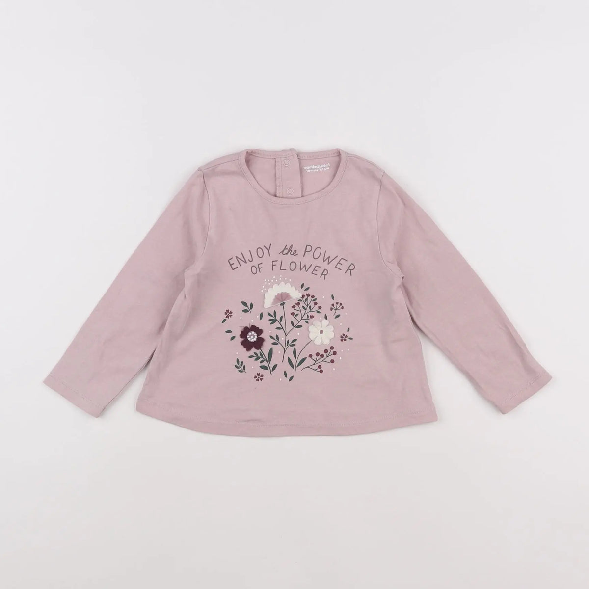 Vertbaudet - tee-shirt rose - 18 mois