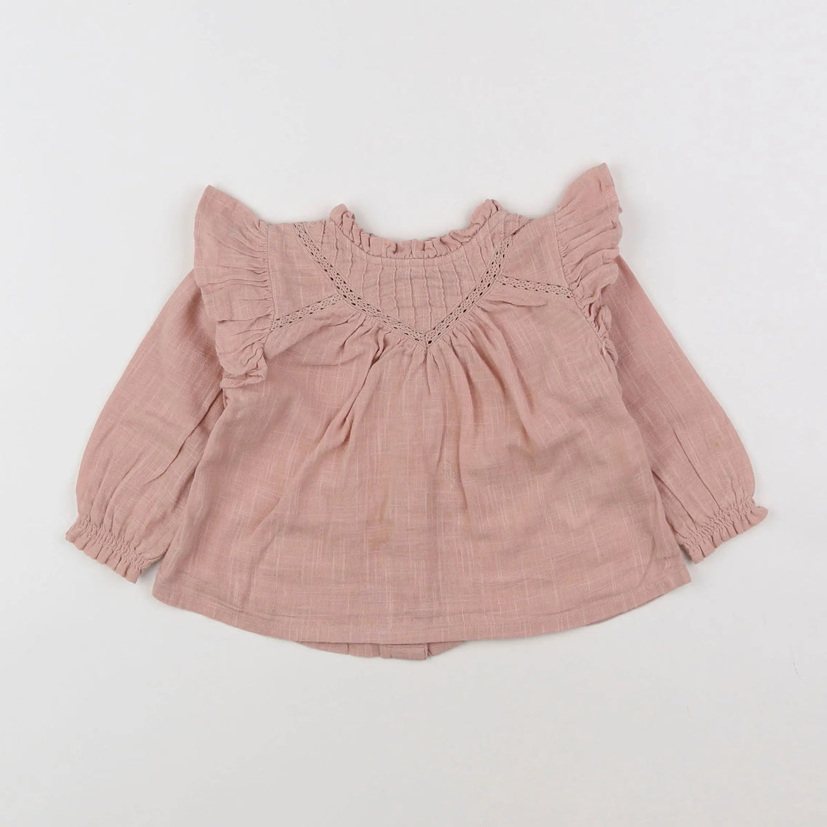 Vertbaudet - blouse rose - 9 mois