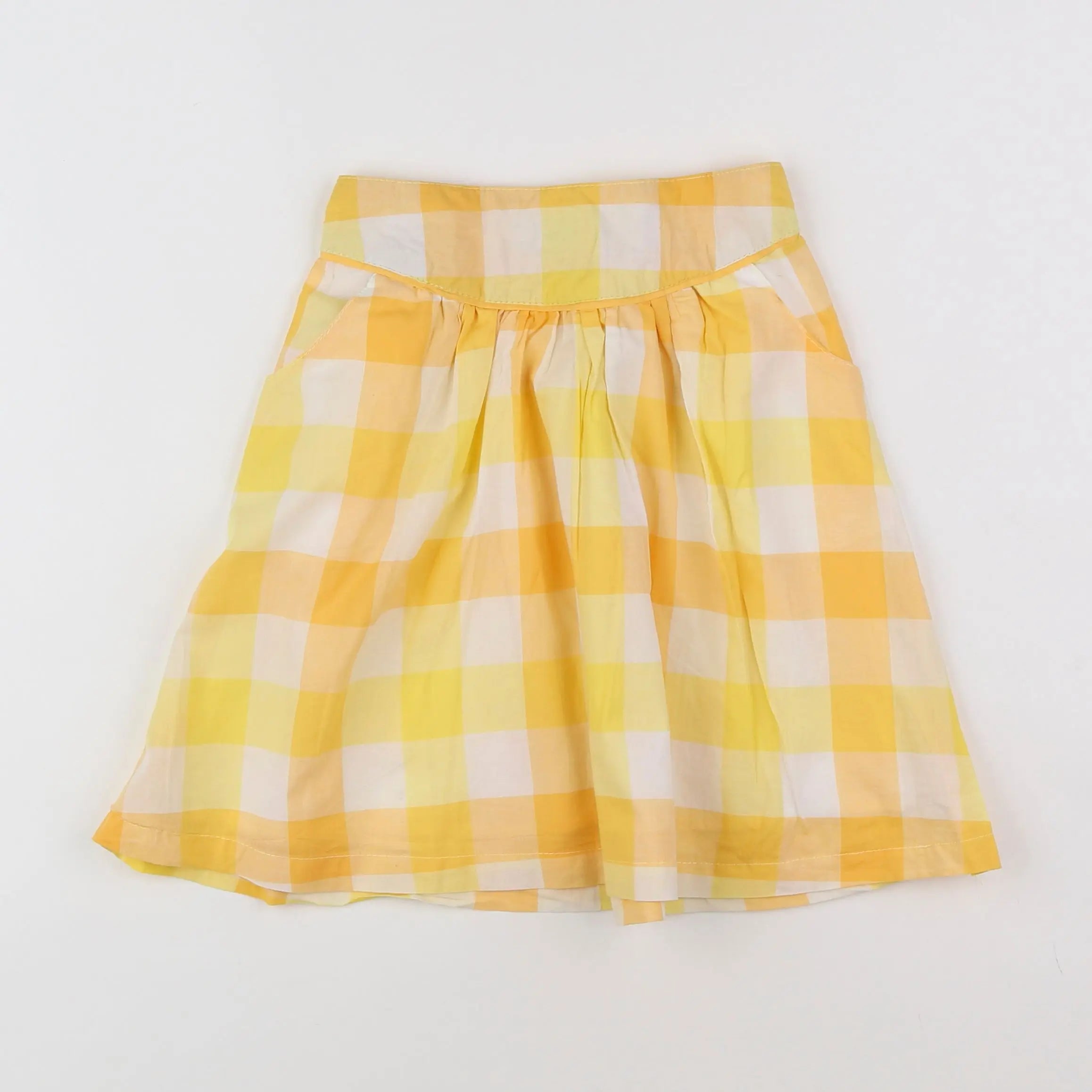 Vertbaudet - jupe blanc, jaune - 10 ans