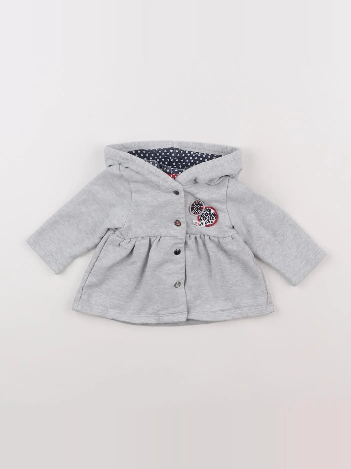 IKKS - sweat gris - 3 mois