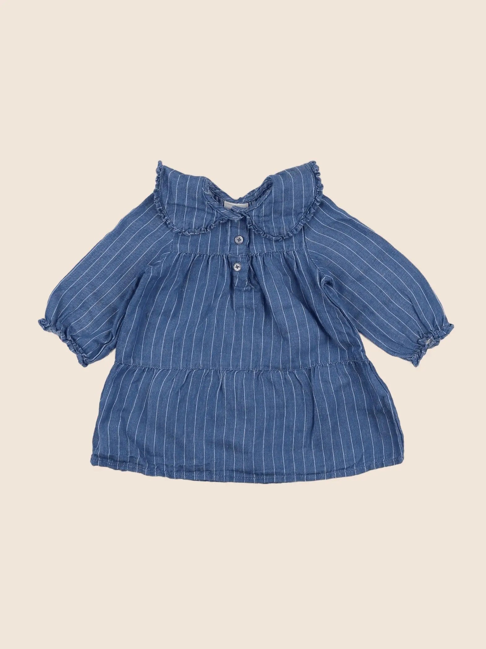 Tape à l'oeil - robe bleu - 12 mois