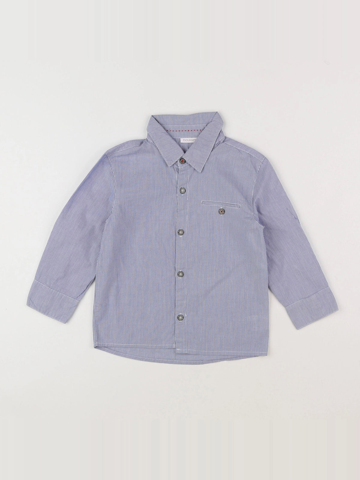 Noukie's - chemise bleu, blanc - 4 ans