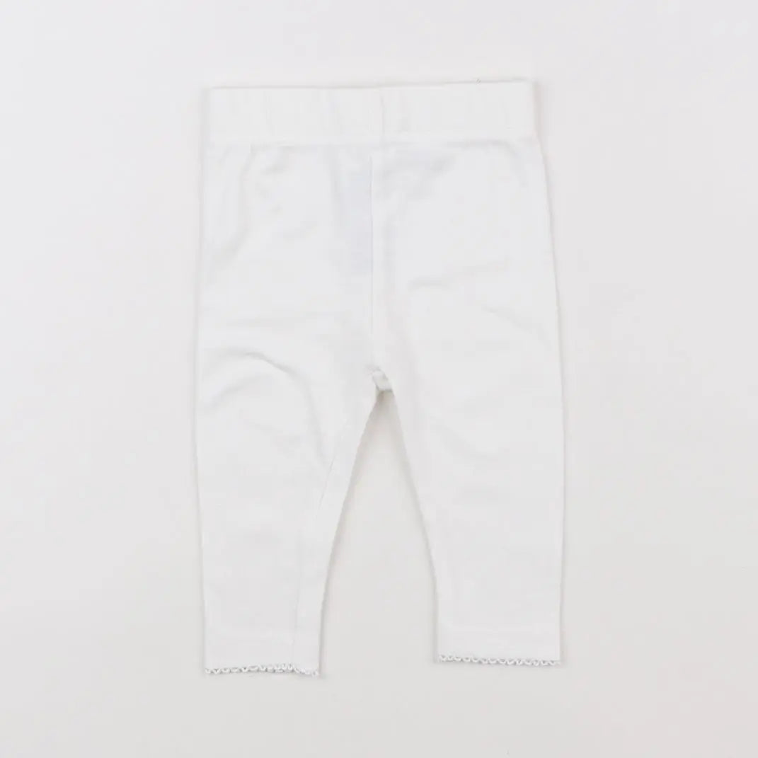 Vertbaudet - legging blanc - 3 mois