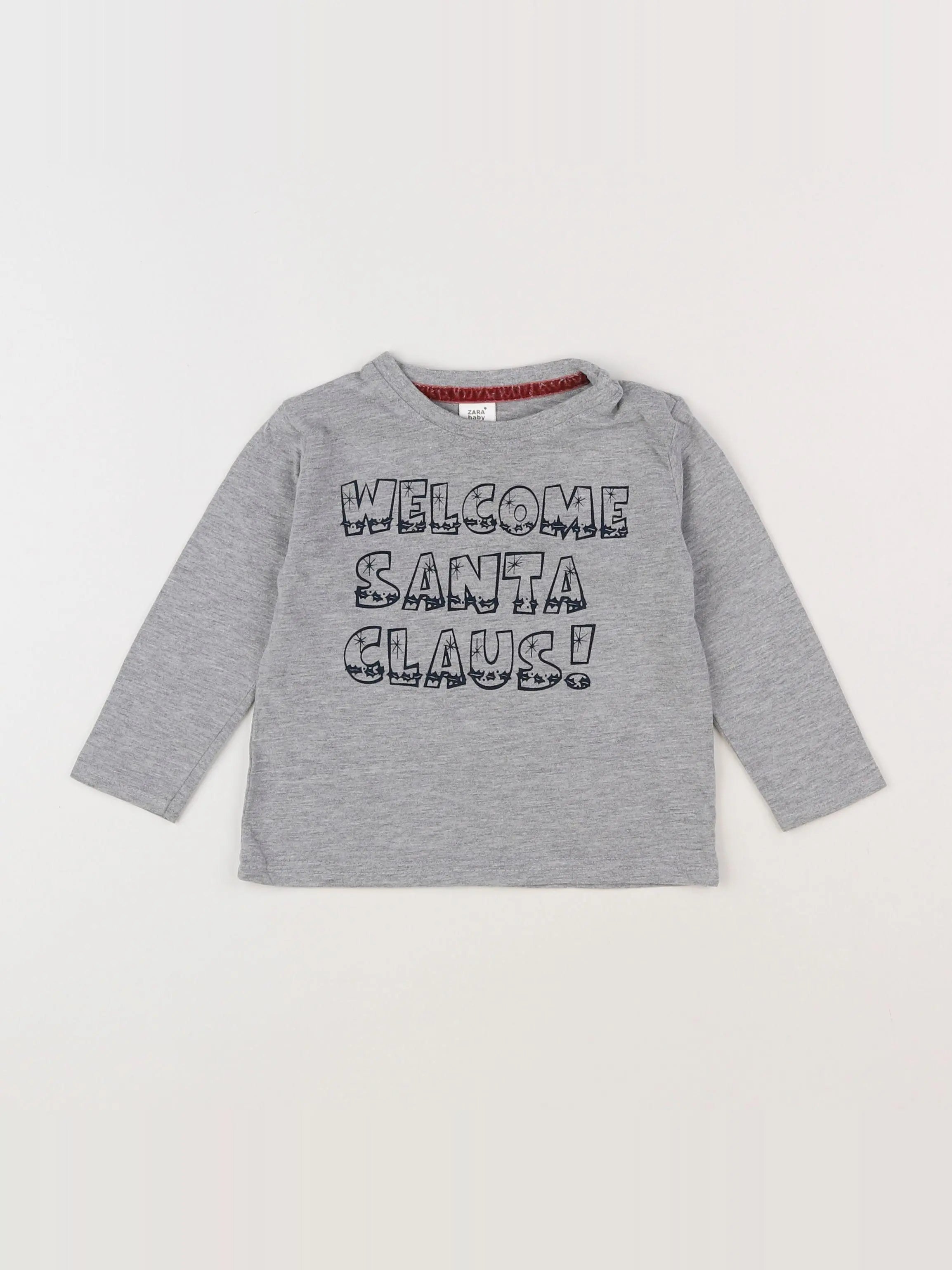 Zara - tee-shirt gris - 9/12 mois