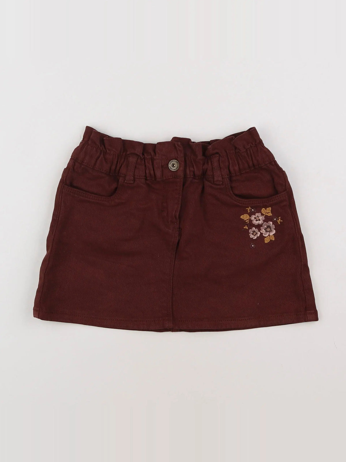 Vertbaudet - jupe marron - 7 ans