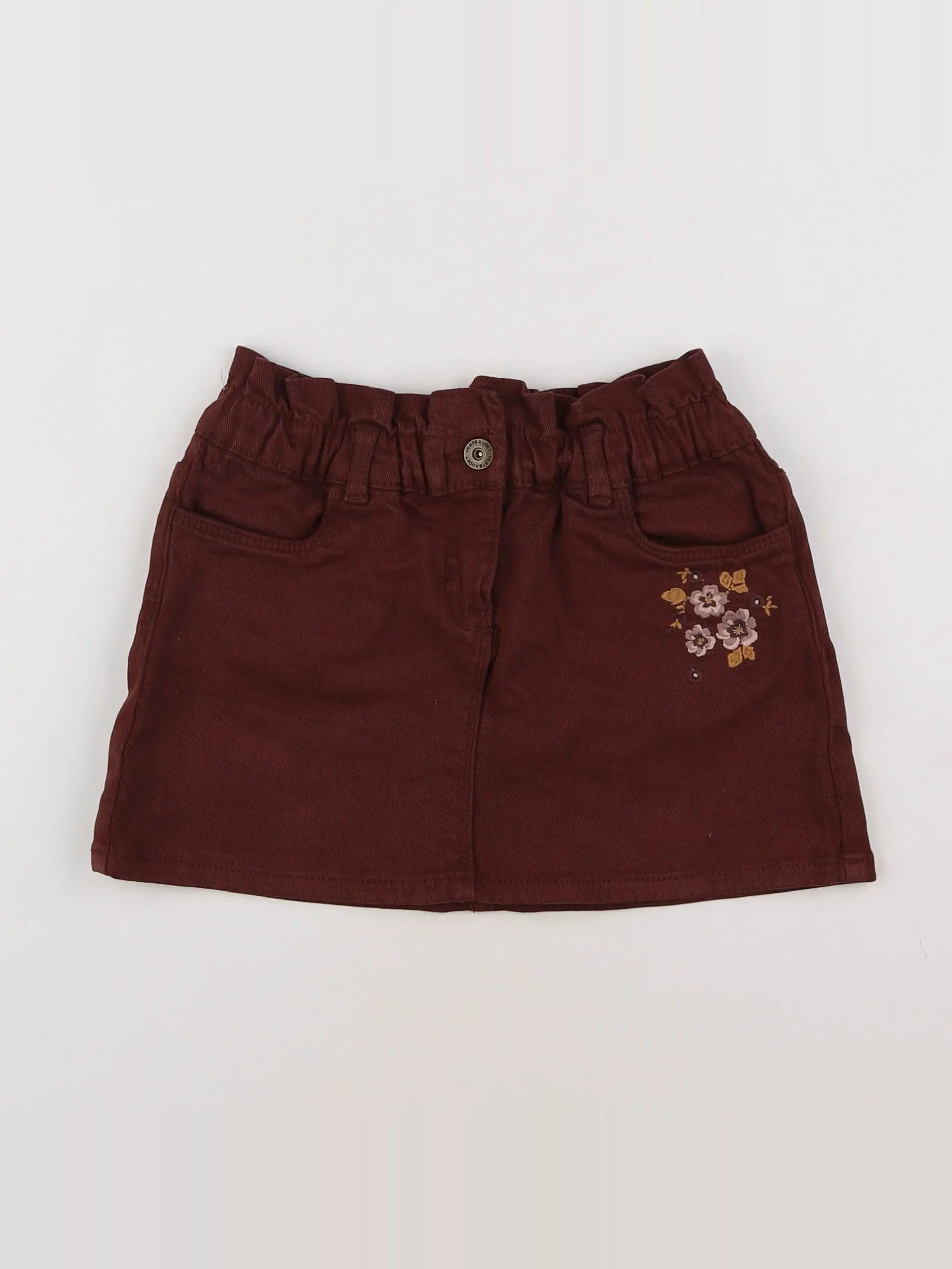 Vertbaudet - jupe marron - 7 ans