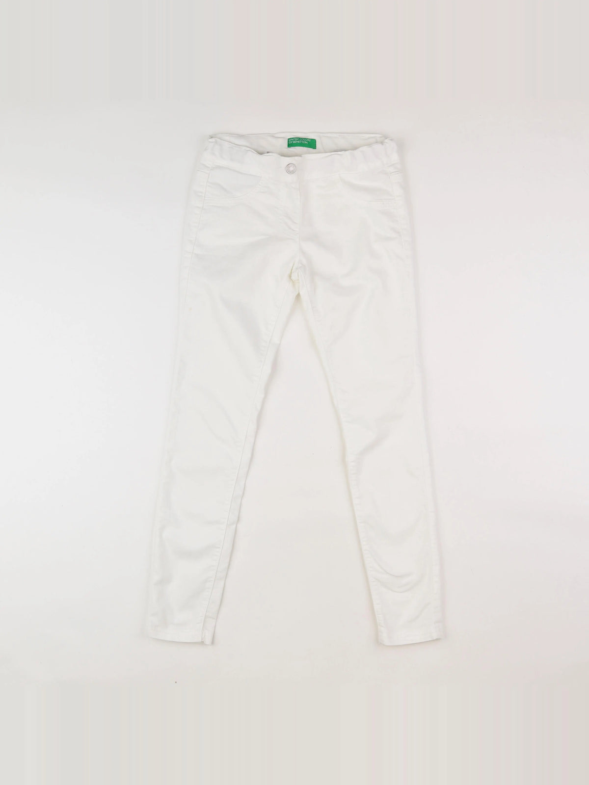 Benetton - jean blanc - 10/11 ans
