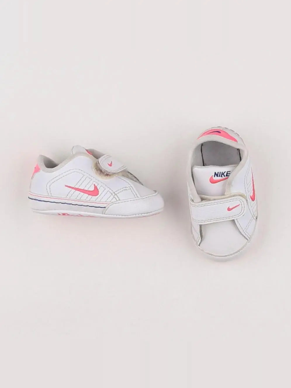 Nike - baskets blanc, rose - pointure 17