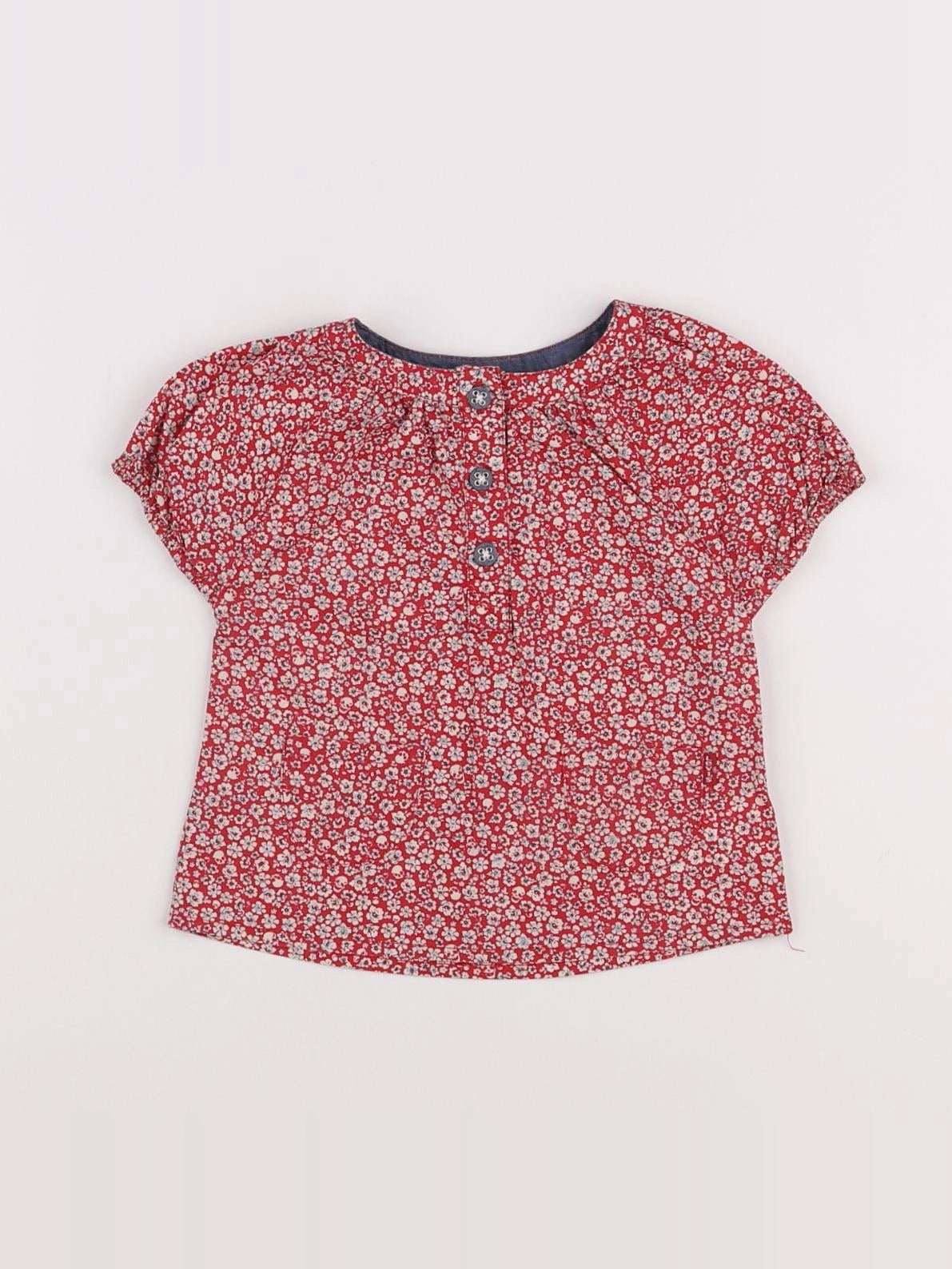 Levi's - blouse rouge - 12 mois