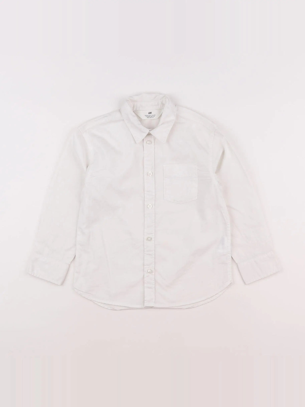 H&M - chemise blanc - 4/5 ans