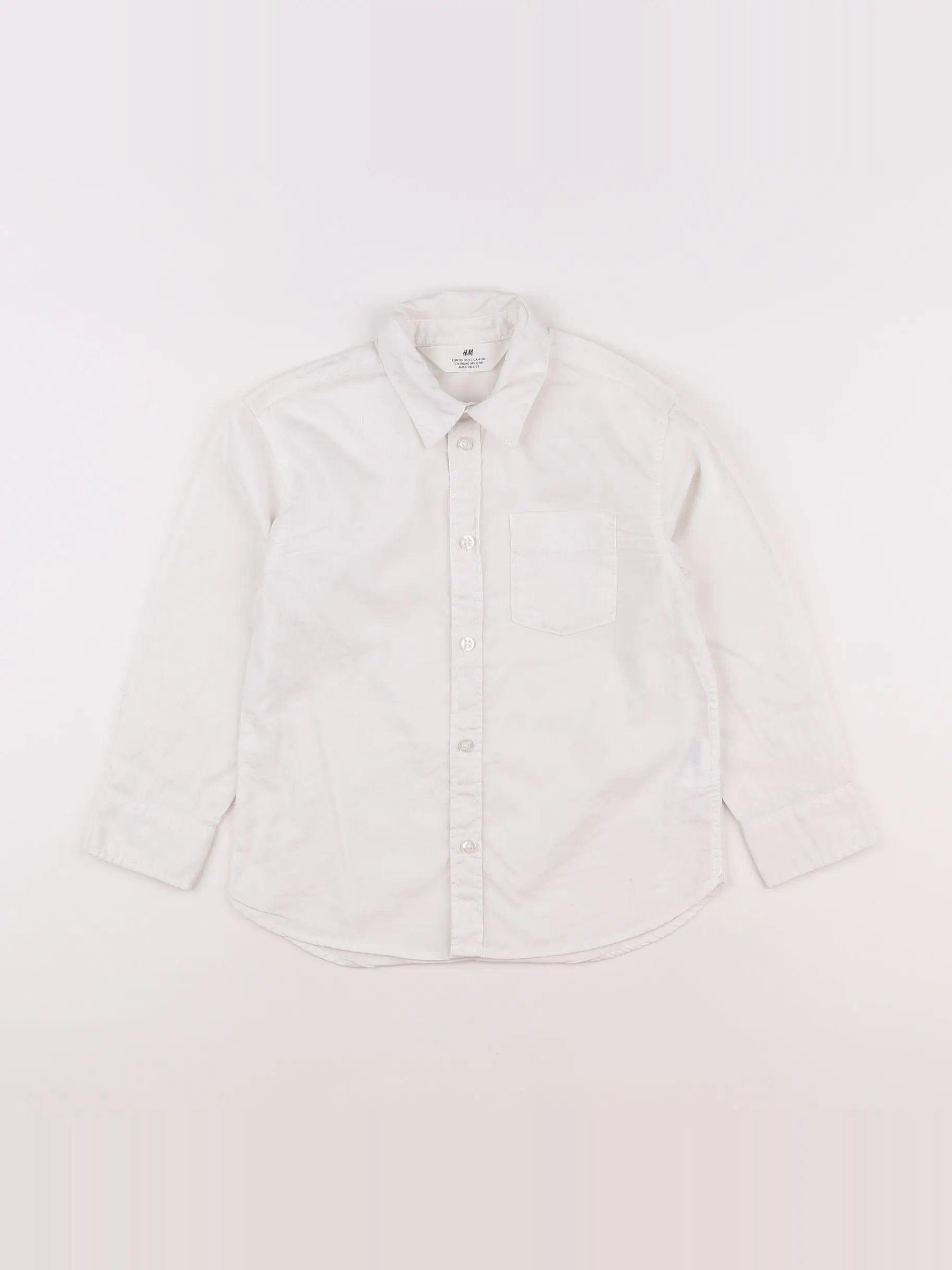 H&M - chemise blanc - 4/5 ans