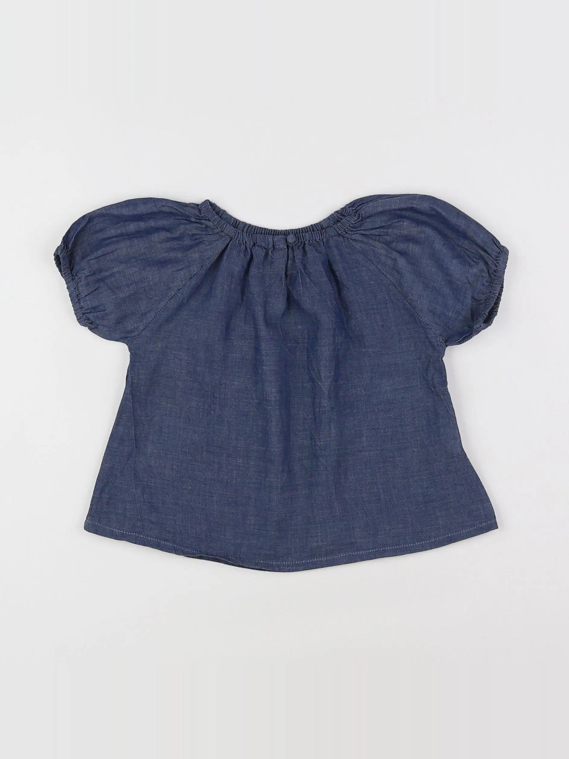 Ketiketa - blouse bleu - 12 mois