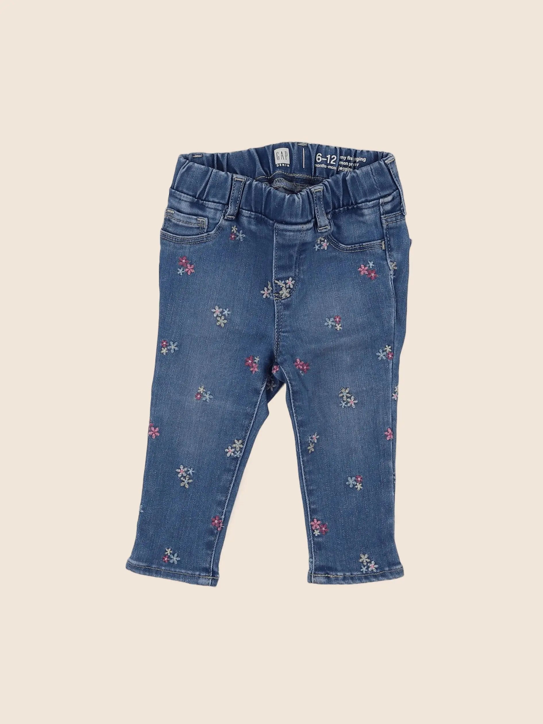 GAP - jegging bleu - 6/12 mois