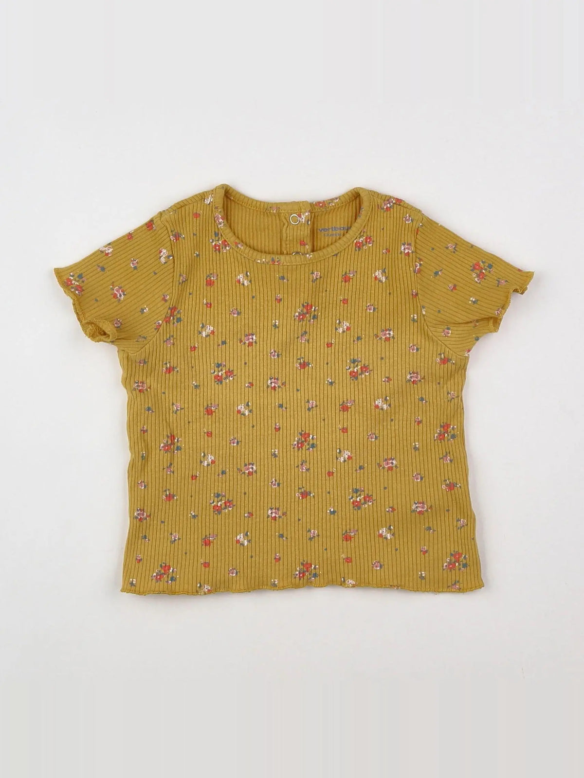 Vertbaudet - tee-shirt jaune - 12 mois