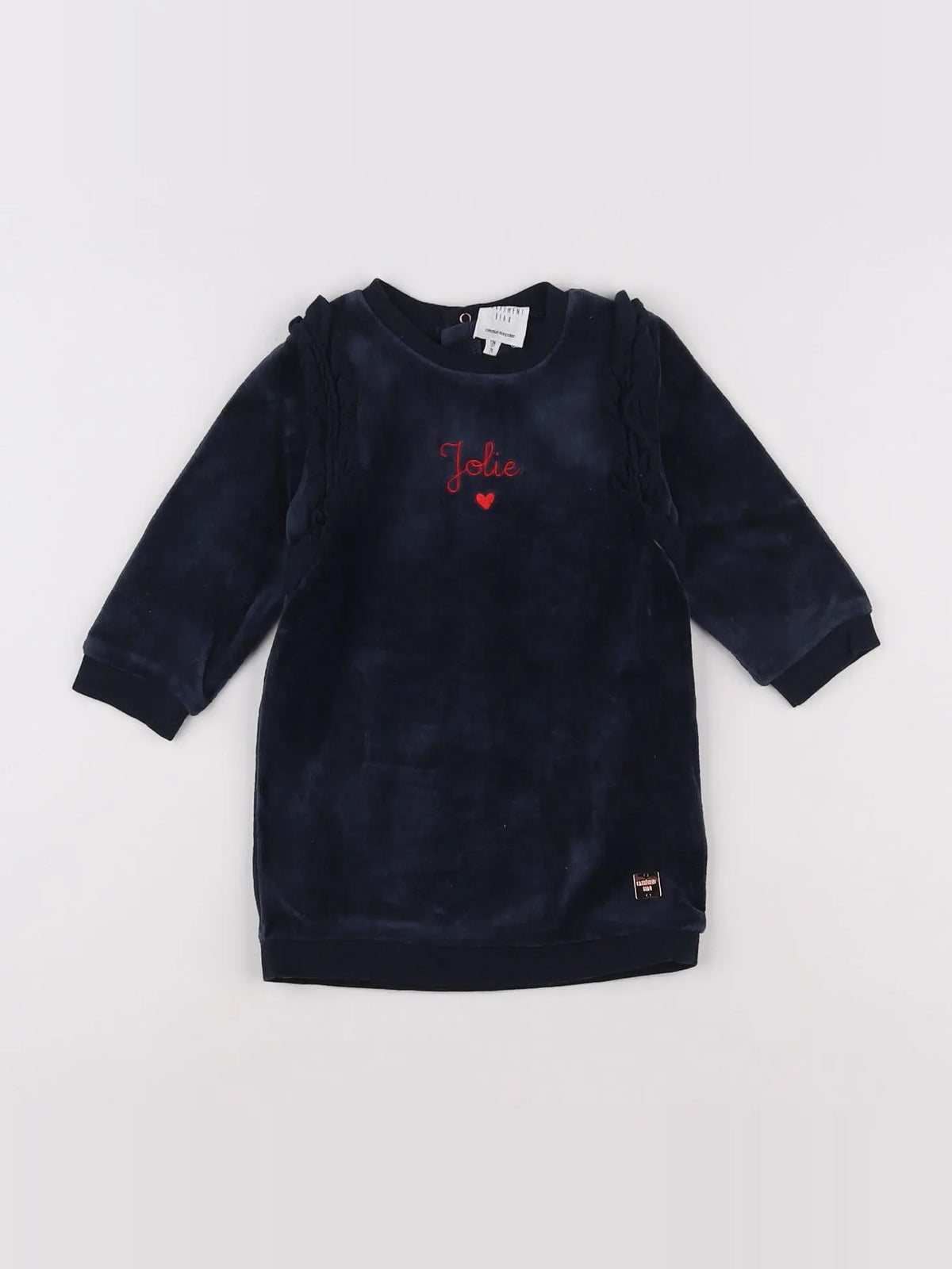 Carrément Beau - robe bleu - 12 mois