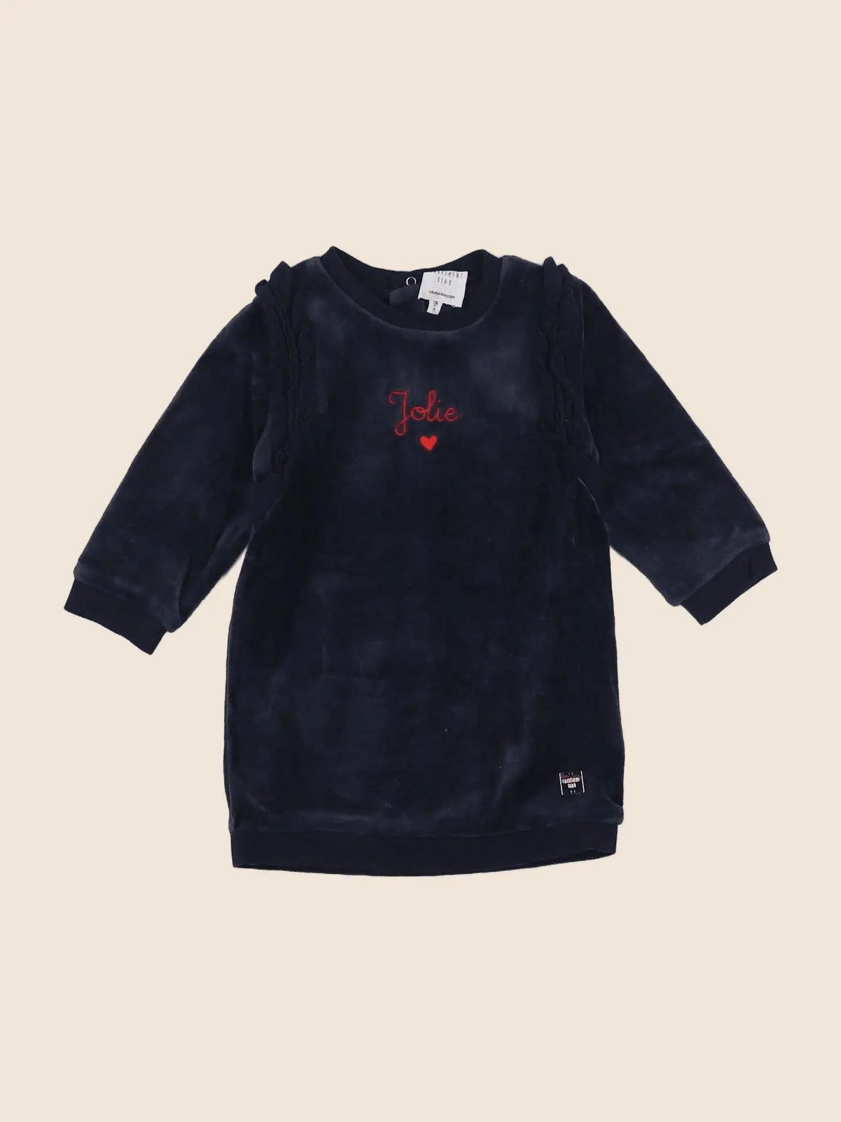 Carrément Beau - robe bleu - 12 mois