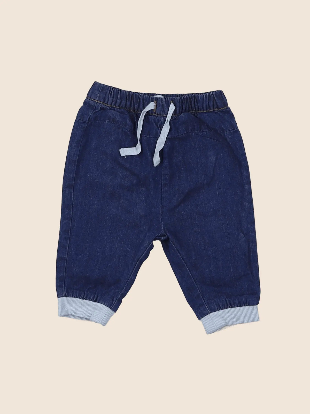 Vertbaudet - pantalon doublé bleu - 3 mois