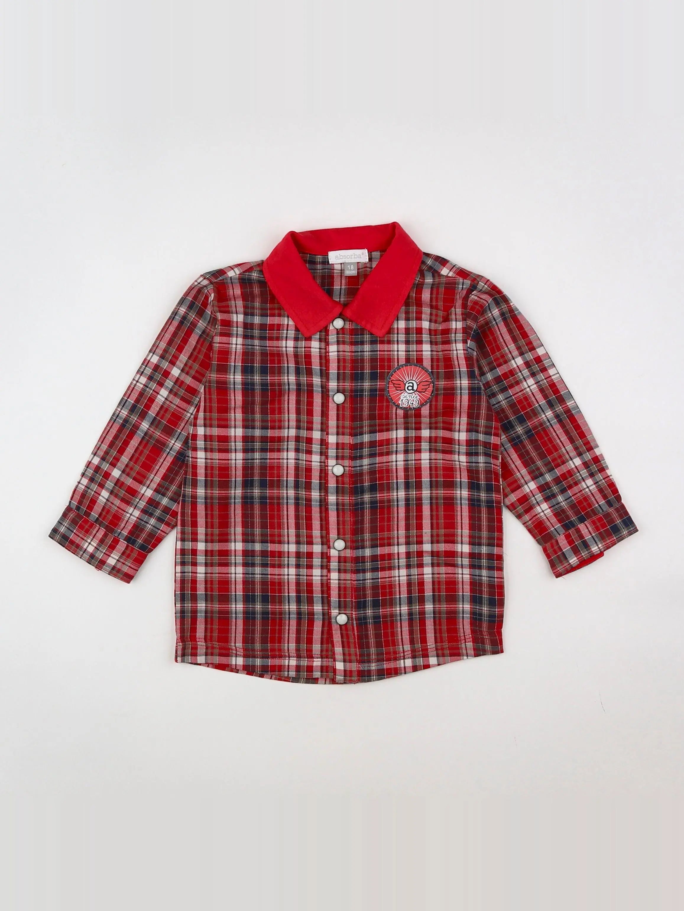 Absorba - chemise rouge - 18 mois