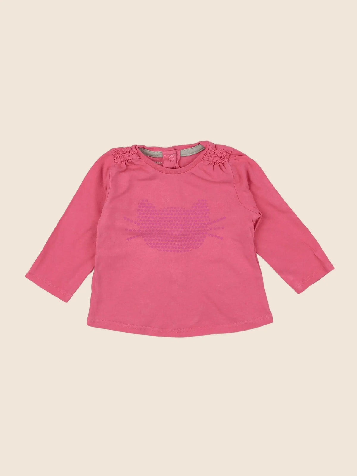 Vertbaudet - tee-shirt rose - 3 mois
