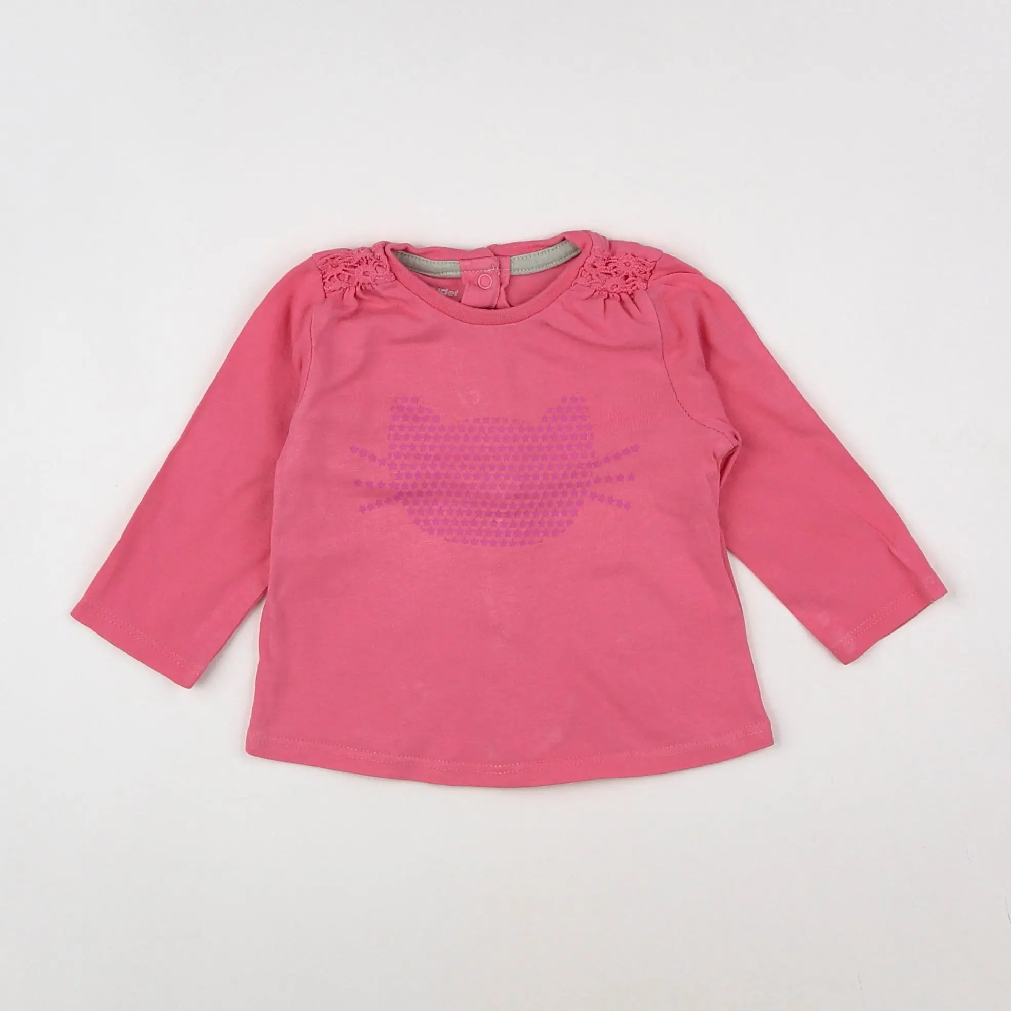 Vertbaudet - tee-shirt rose - 3 mois