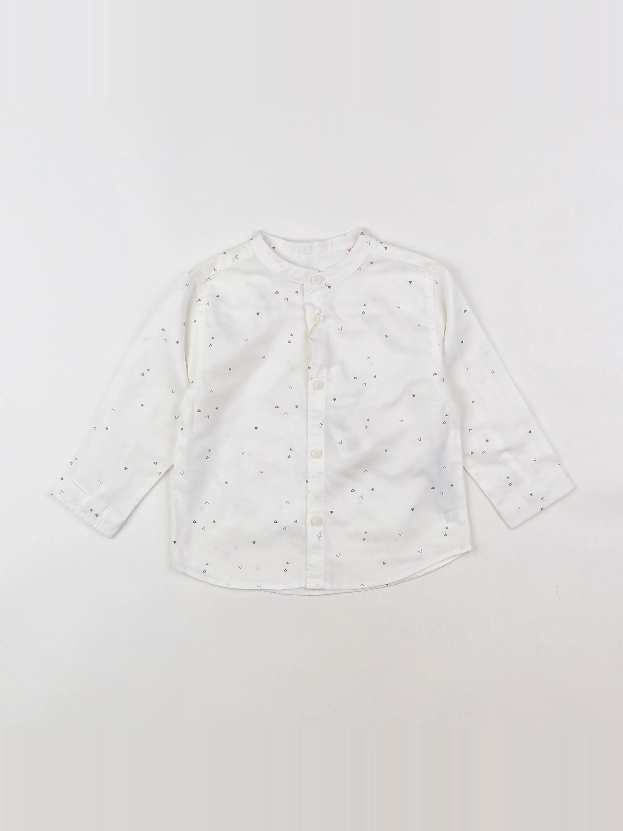 Zara - chemise blanc, noir - 12/18 mois