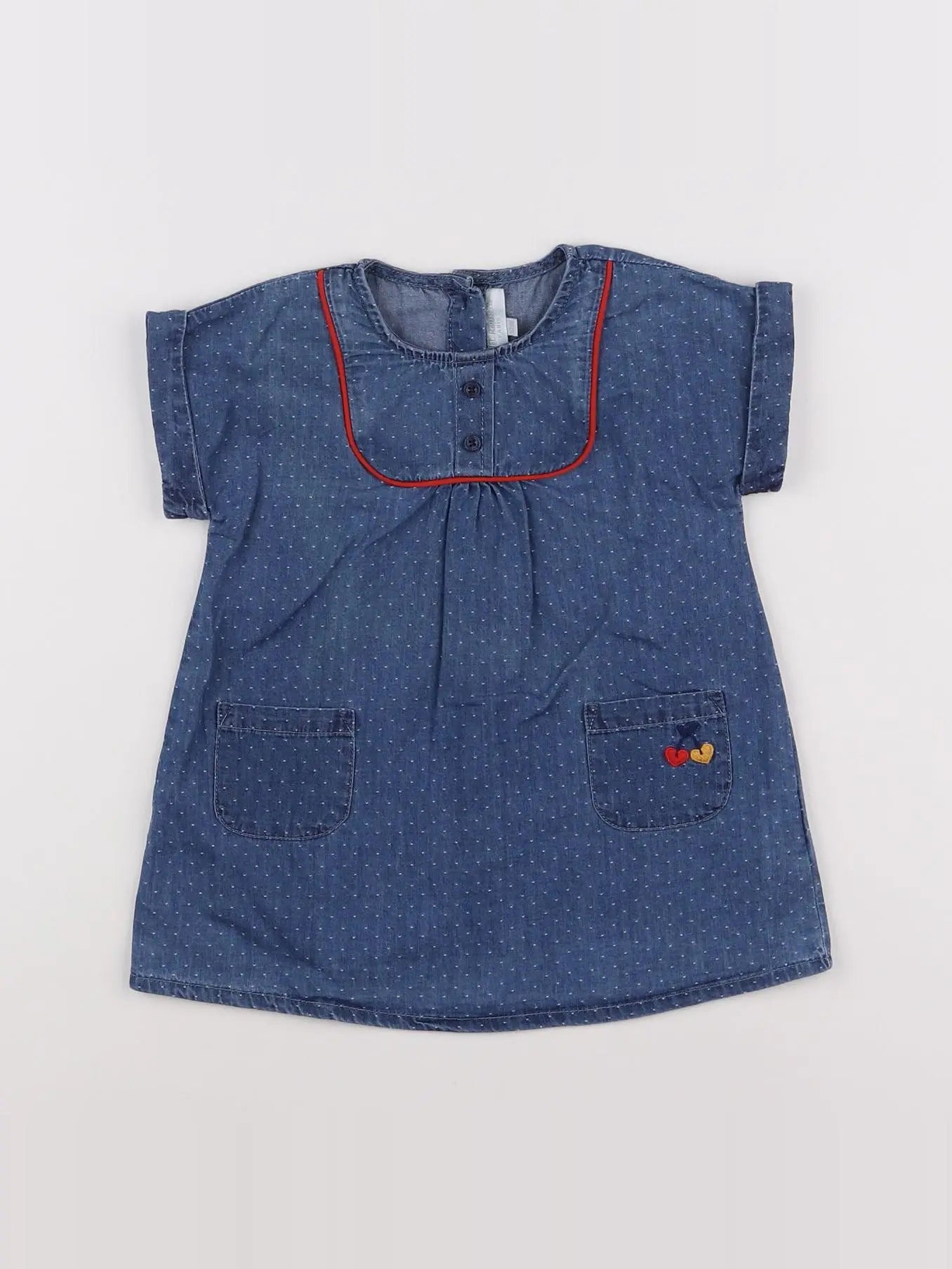 Cadet Rousselle - robe bleu - 12 mois