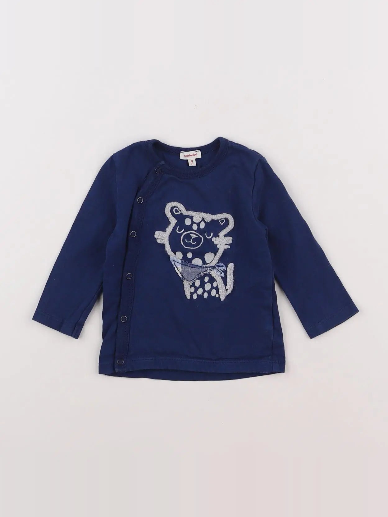 Catimini - tee-shirt bleu - 9 mois