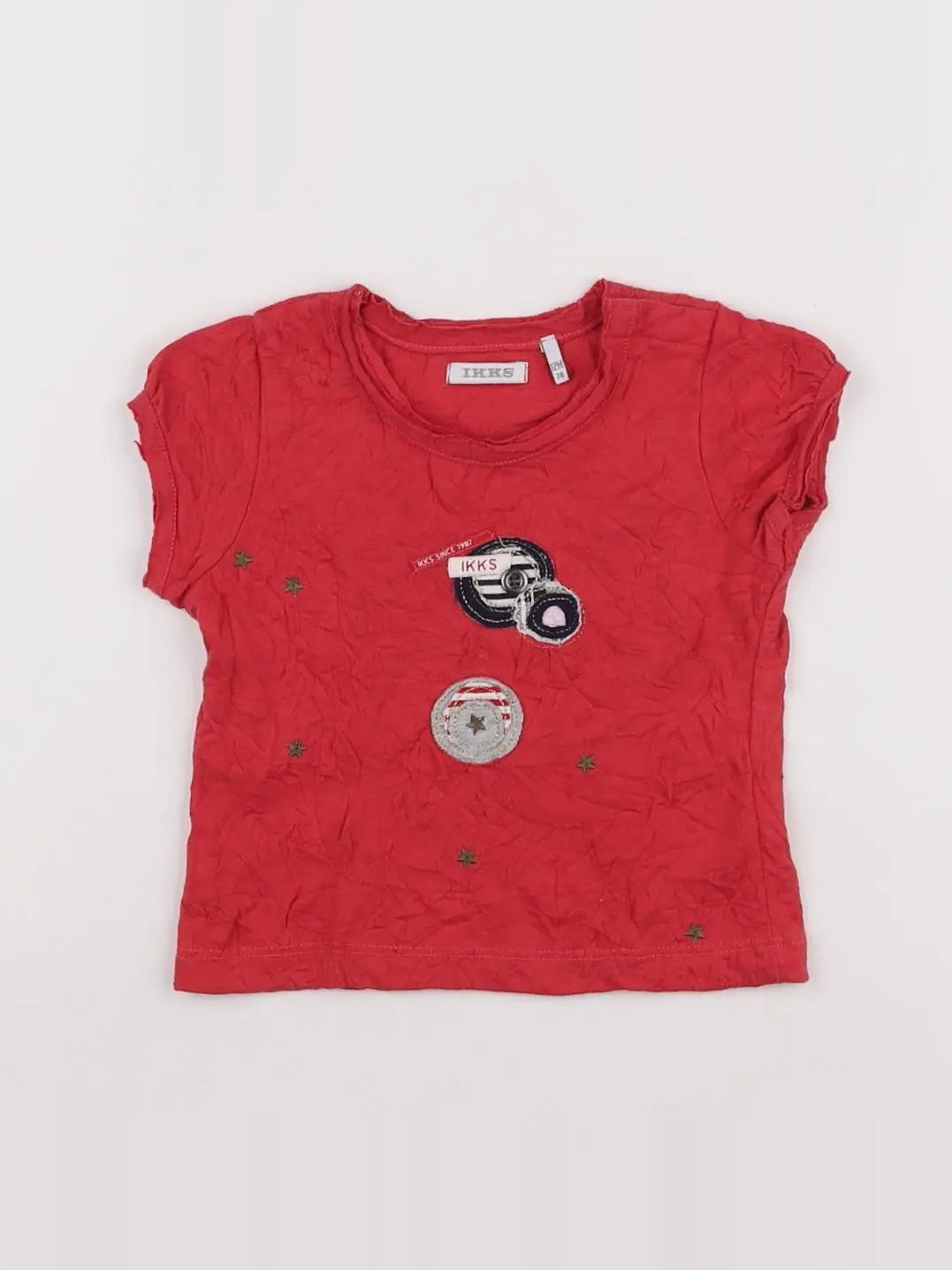 IKKS - tee-shirt rouge - 12 mois