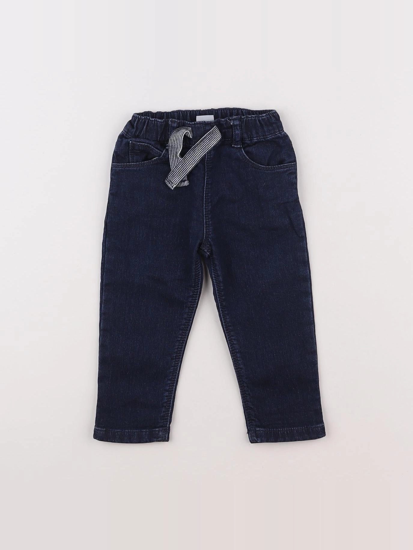 Petit Bateau - jean bleu - 12 mois