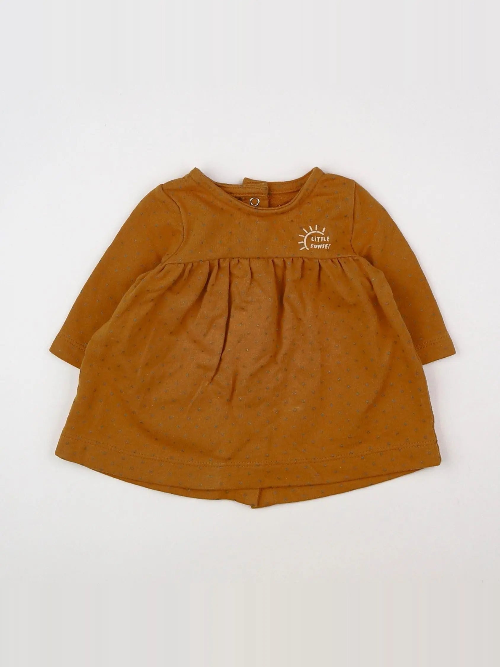 Vertbaudet - robe marron - 1 mois