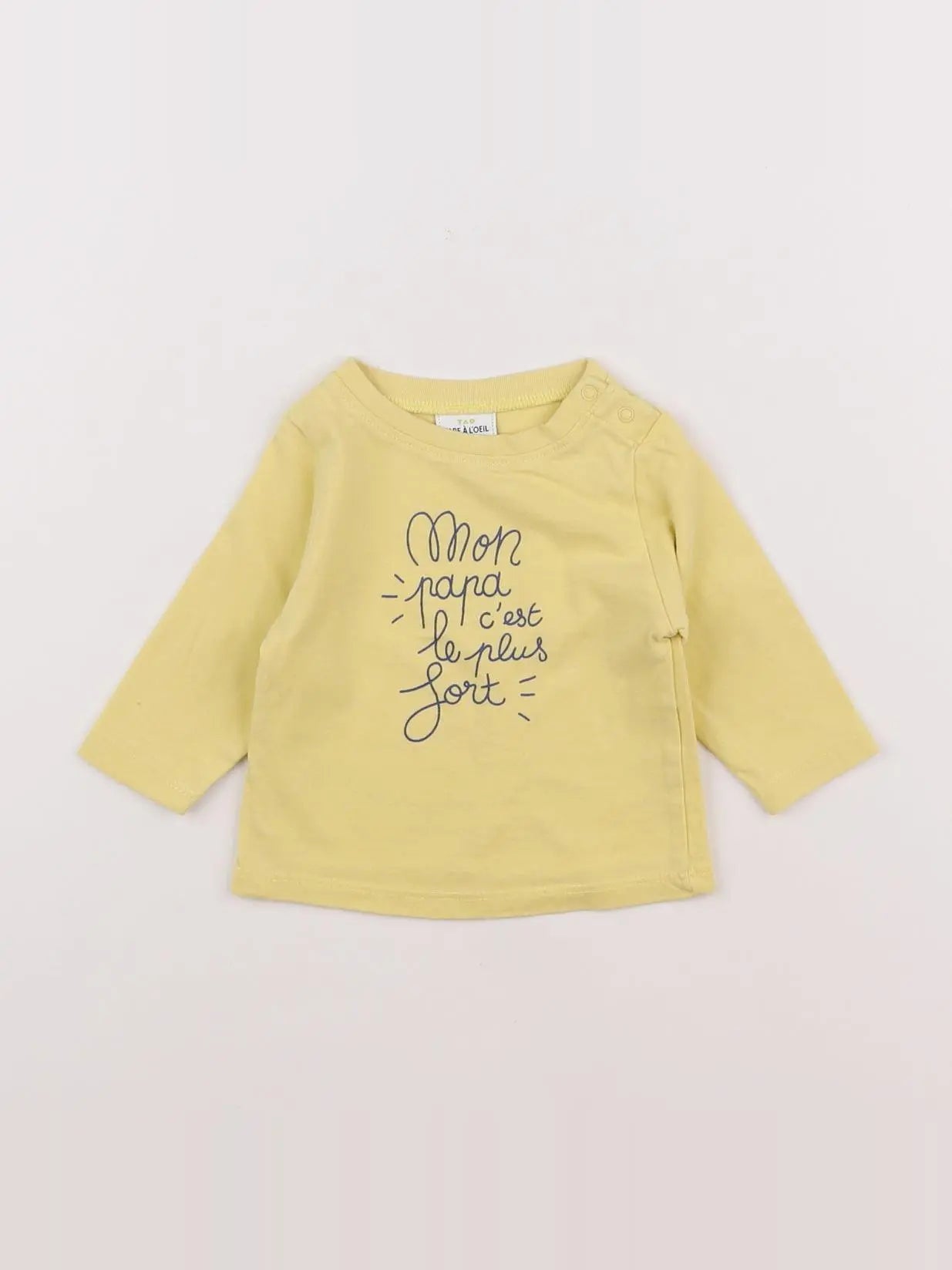 Tape à l'oeil - tee-shirt jaune - 3 mois