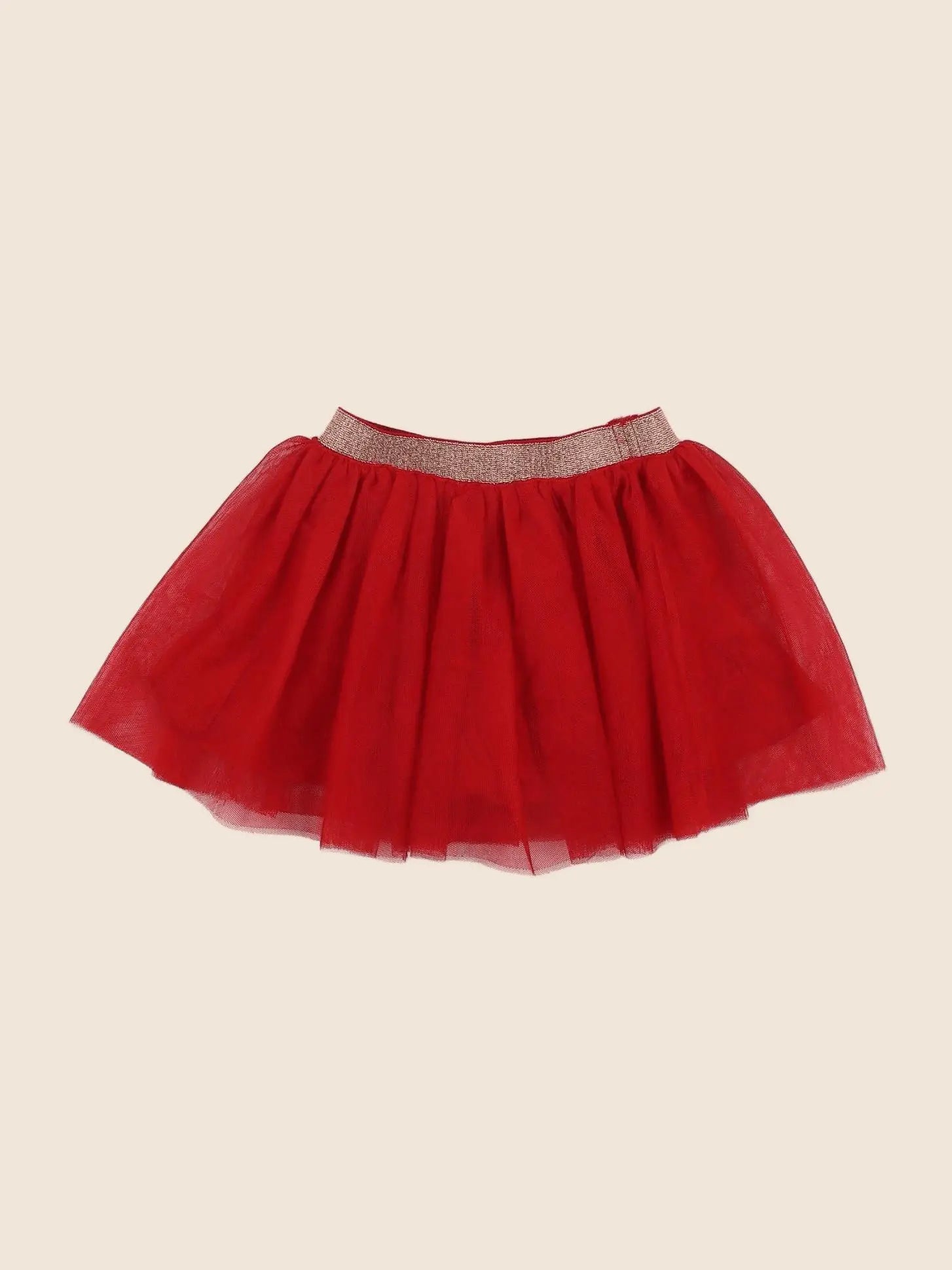 Vertbaudet - jupe rouge - 2 ans