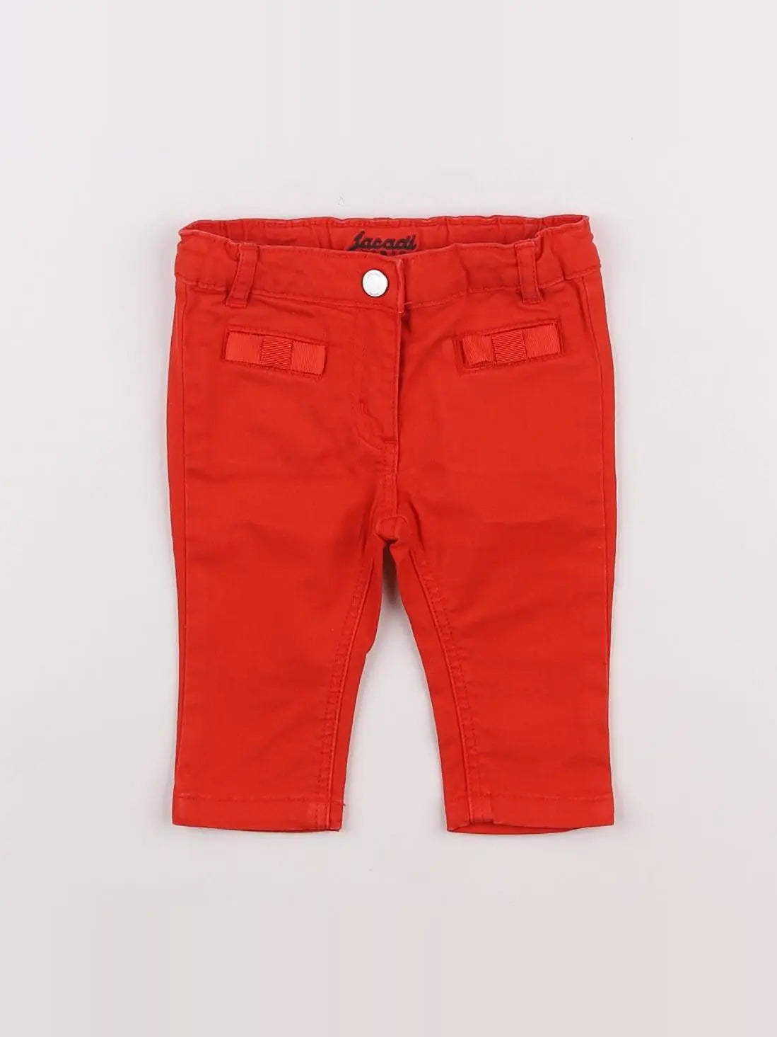 Jacadi - jean rouge - 6 mois