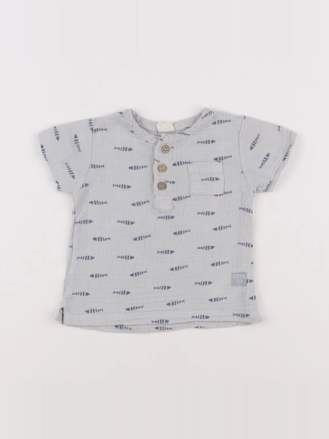 Cotton Fish - tee-shirt gris - 9 mois